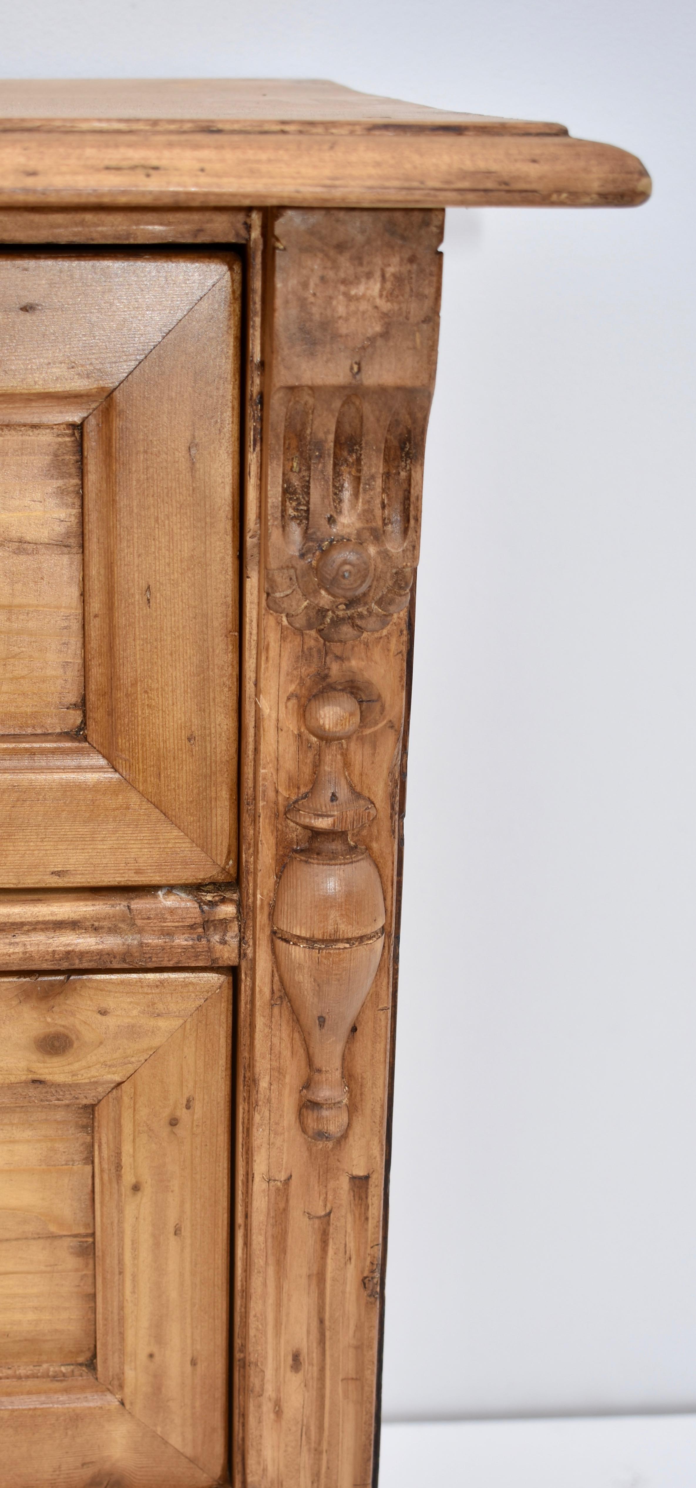 19th Century Pine Chest of Three Drawers