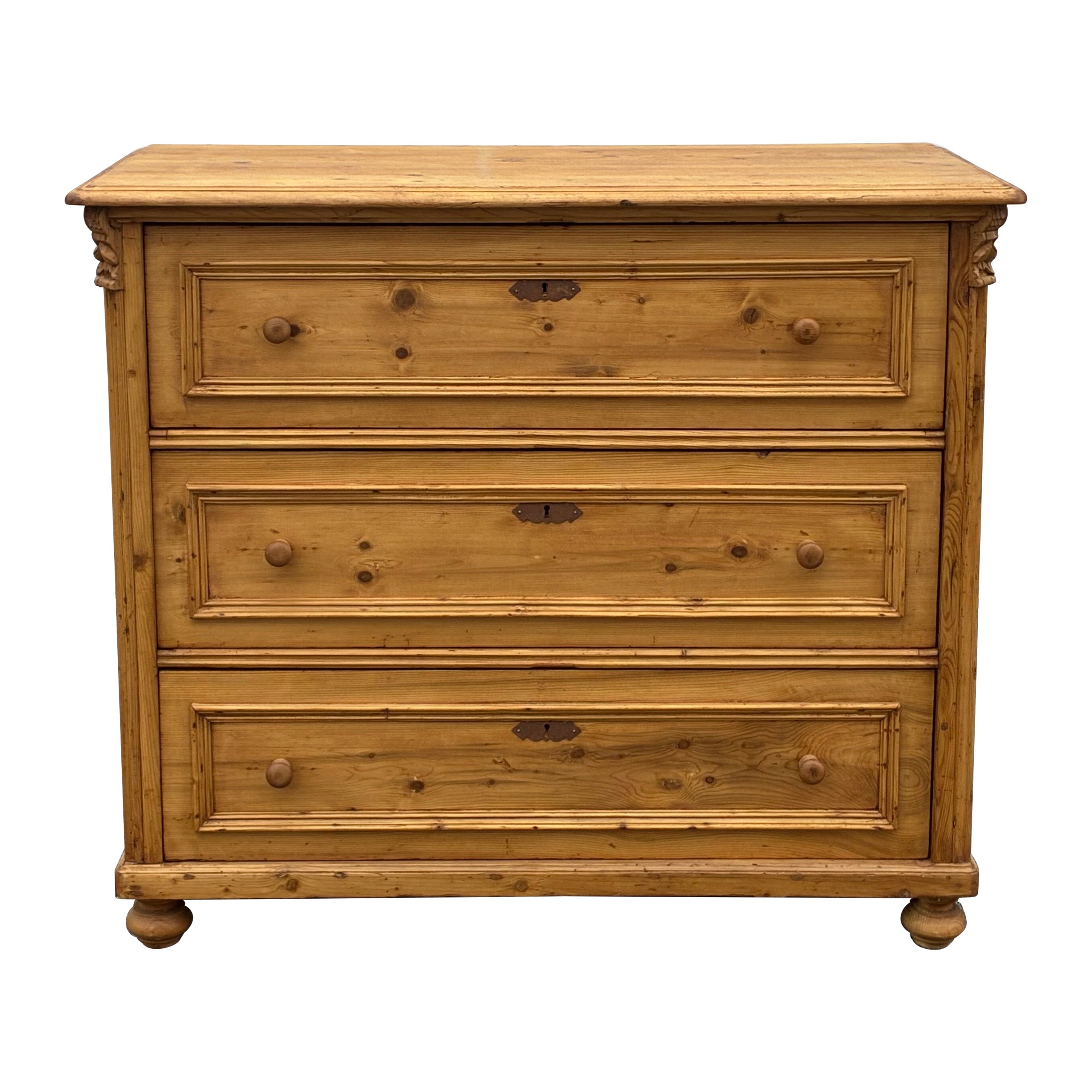 Pine Chest of Three Drawers