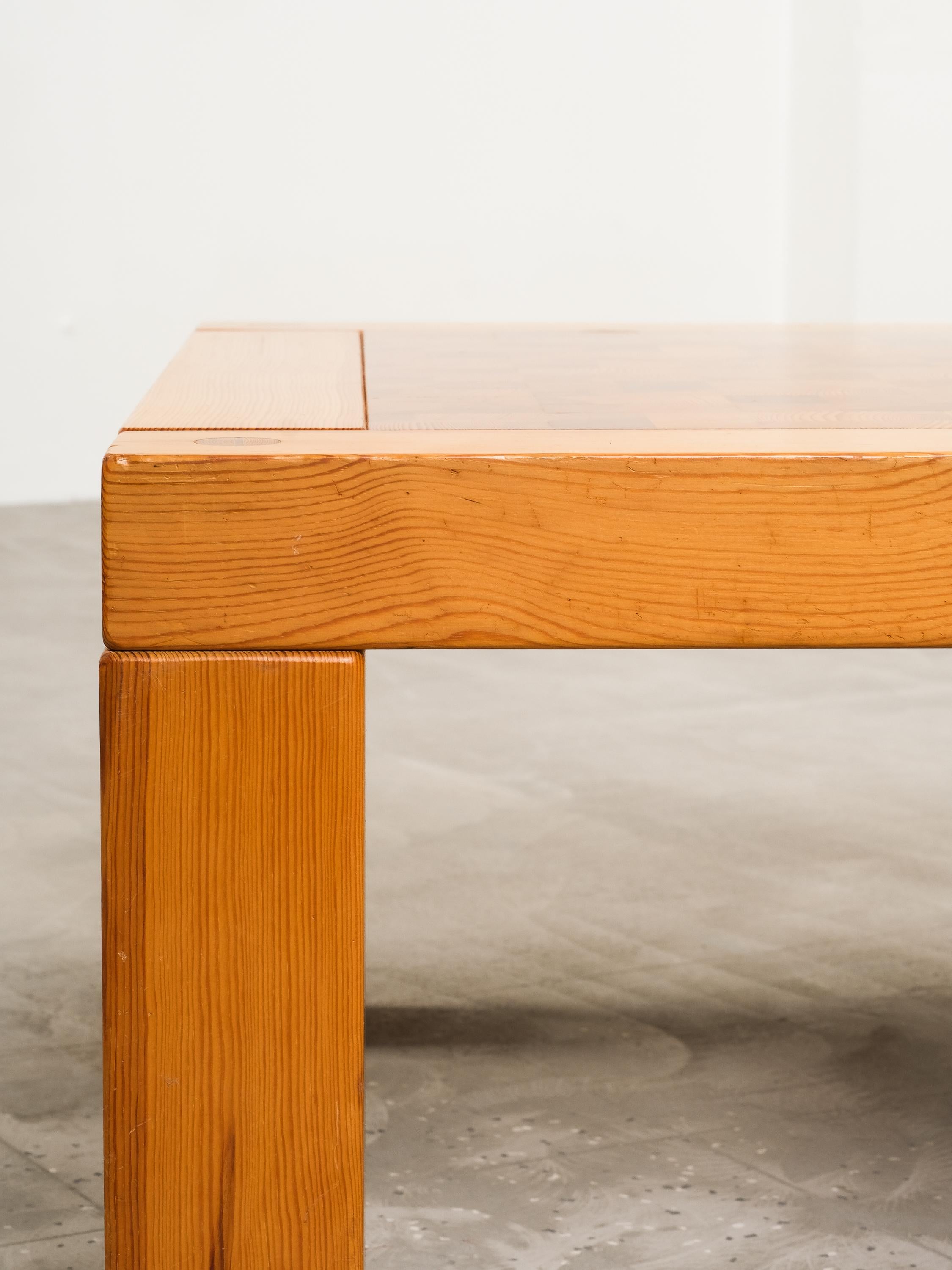 Mesa baja de pino de Jacob Kielland-Brandt, Dinamarca, Años 70 en venta 1