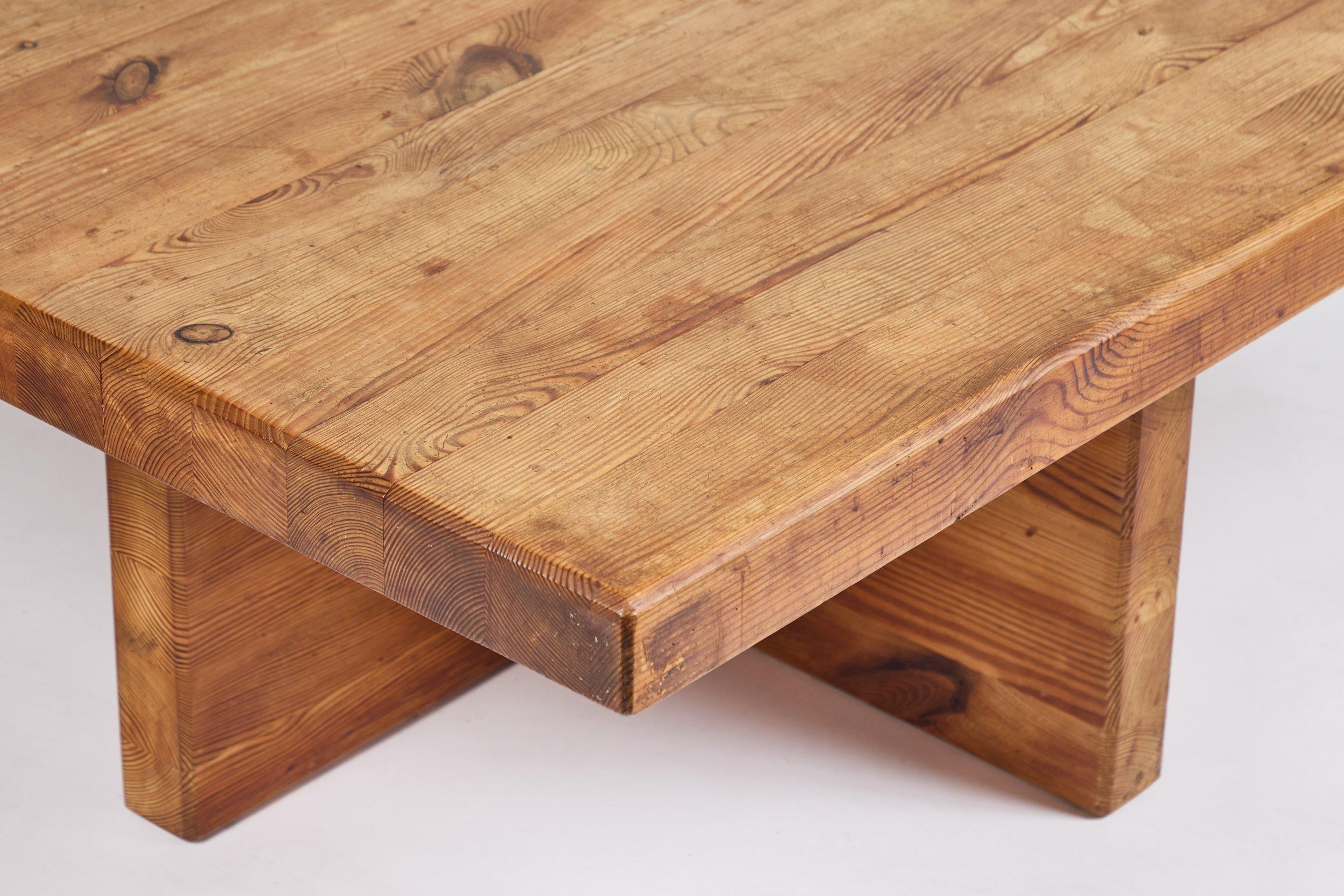 Pin Table basse en pin en vente