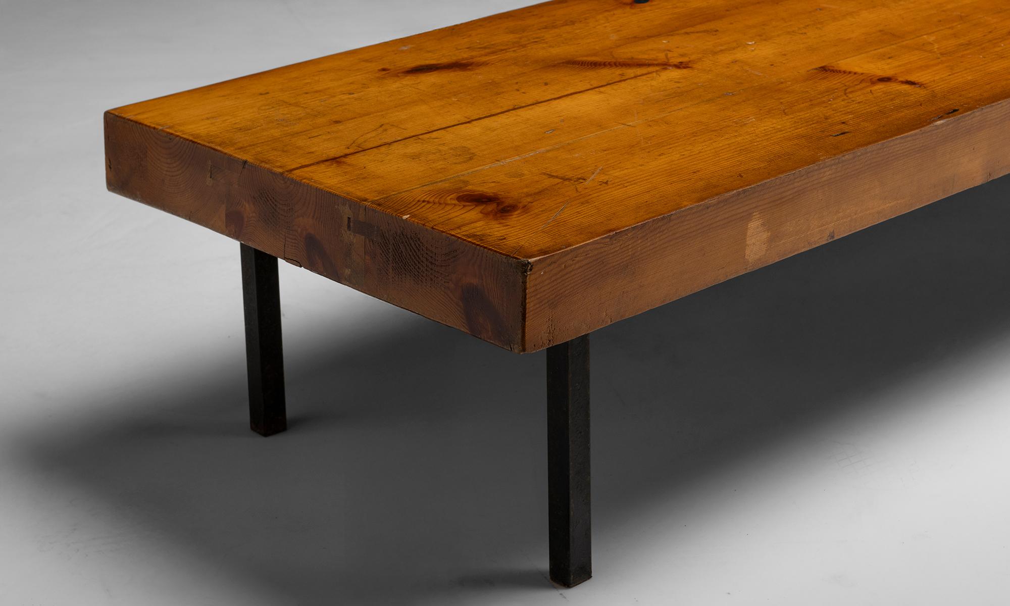 20th Century Pine Coffee Table, France 1950
