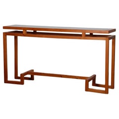 Consolle in pino disegnata da George Couteau, 1980