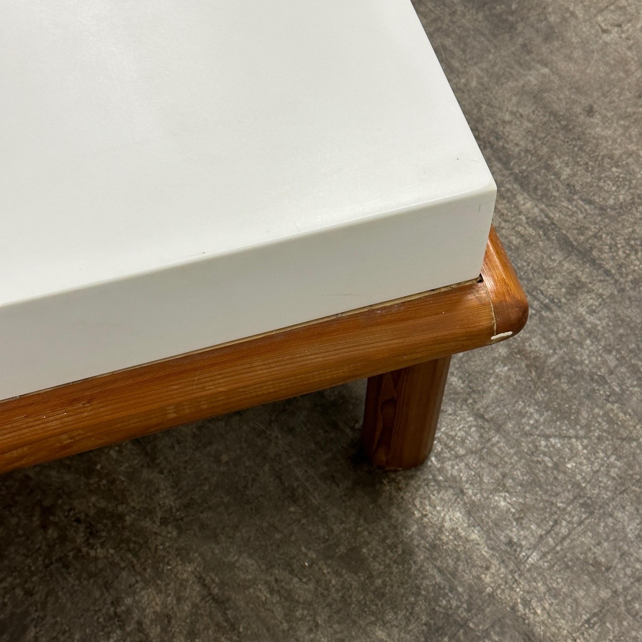 Unknown Pine/Corian Coffee Table For Sale