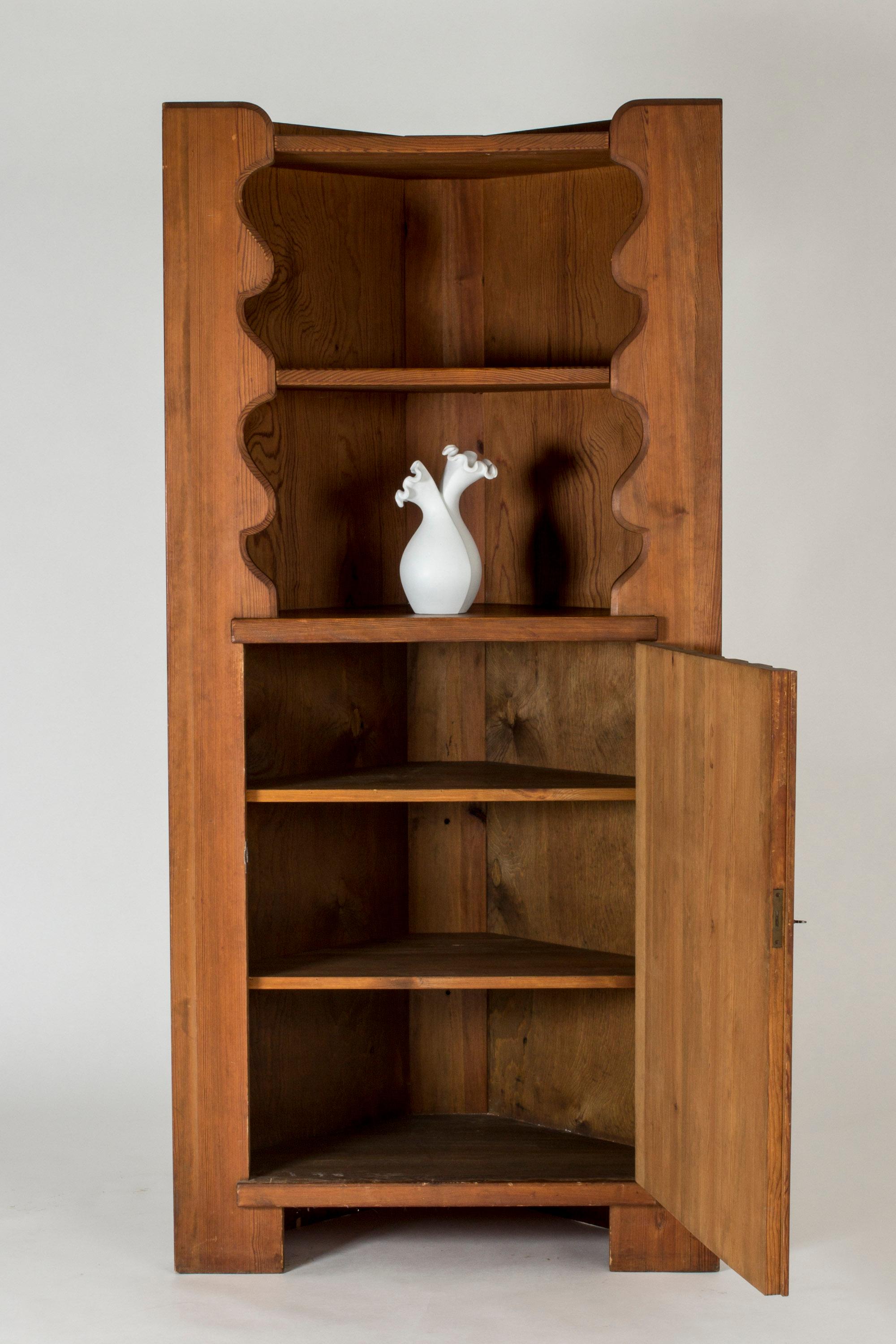 Pine Corner Cabinet, “Utö”, by Axel Einar Hjorth 2