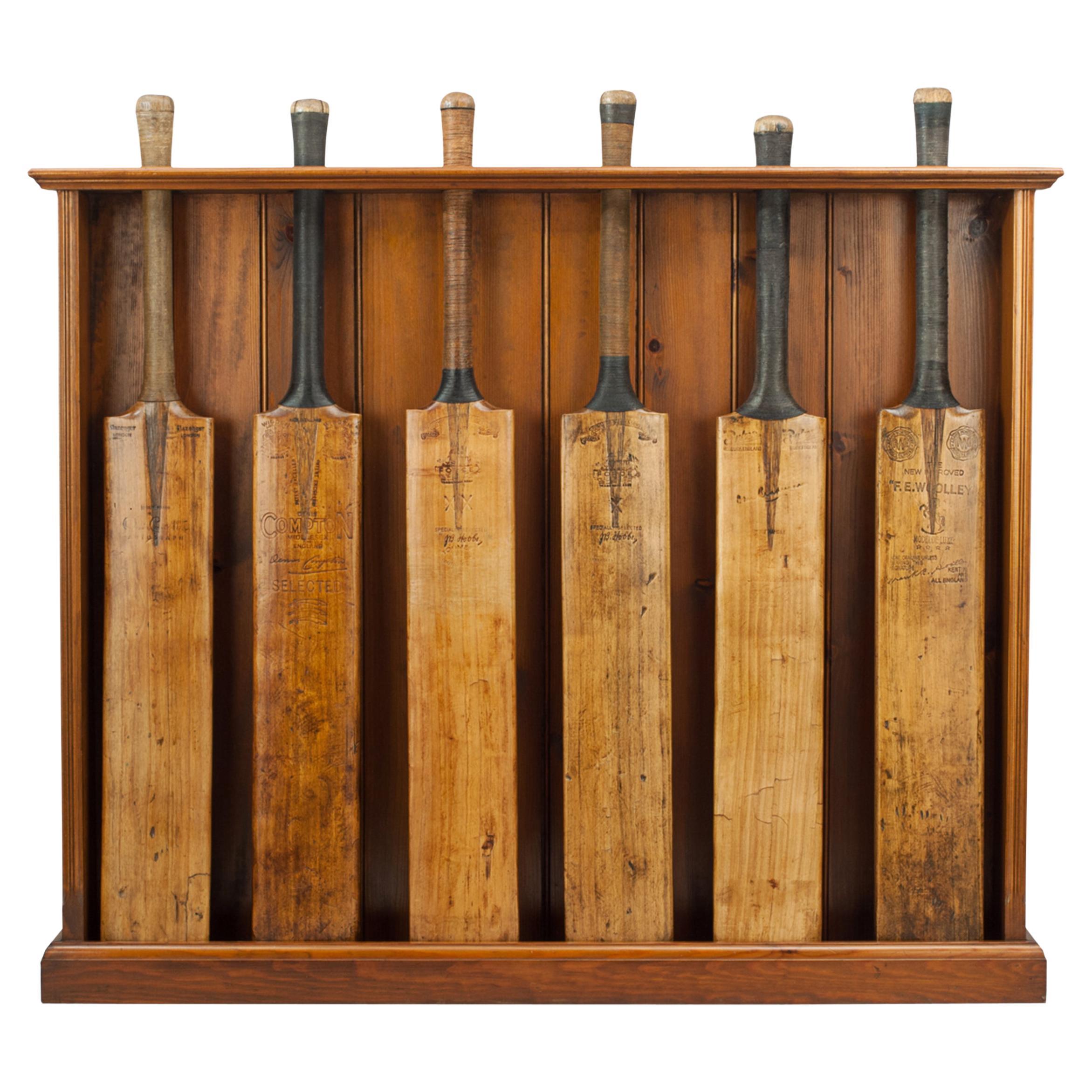 Vintage Game Used European Cricket Bats at 1stDibs