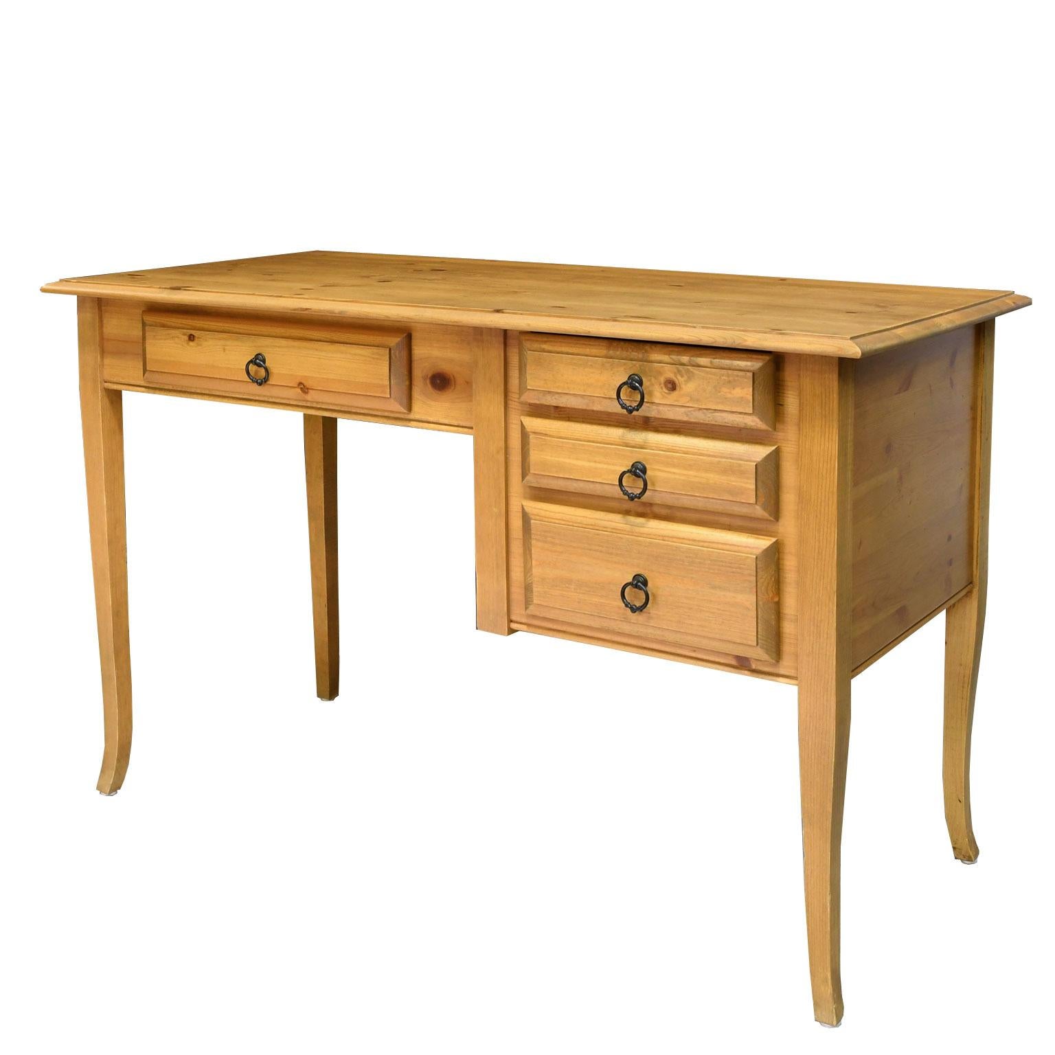 dark pine desk