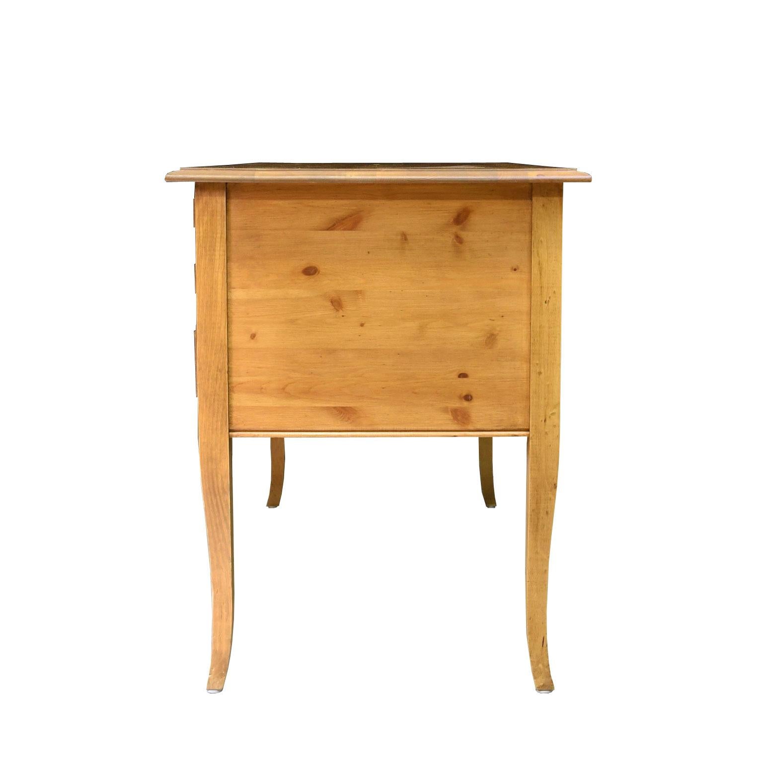 Country Pine Desk Fabricated from an Antique European Pine Table by Bonnin Ashley