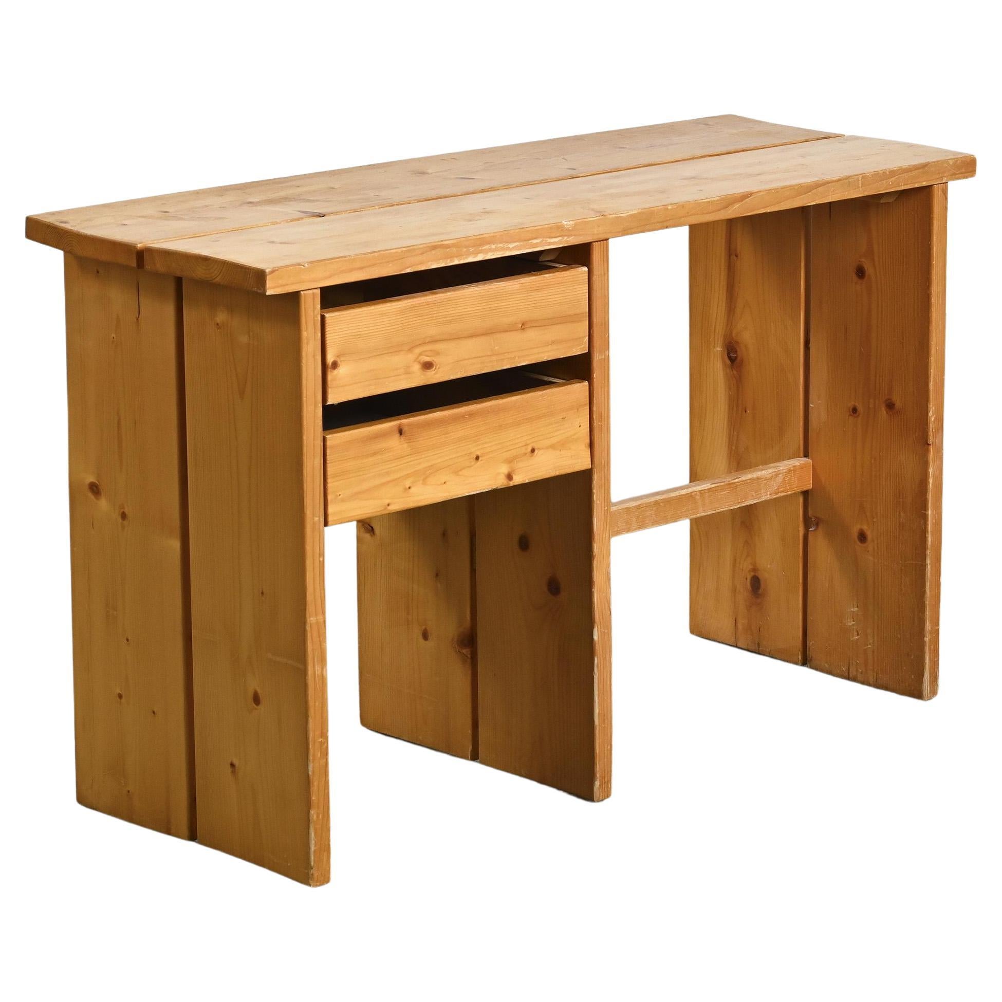Pine desk, Mobilier Gal La Plagne, 1960s