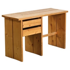 Pine desk, Mobilier Gal La Plagne, 1960s
