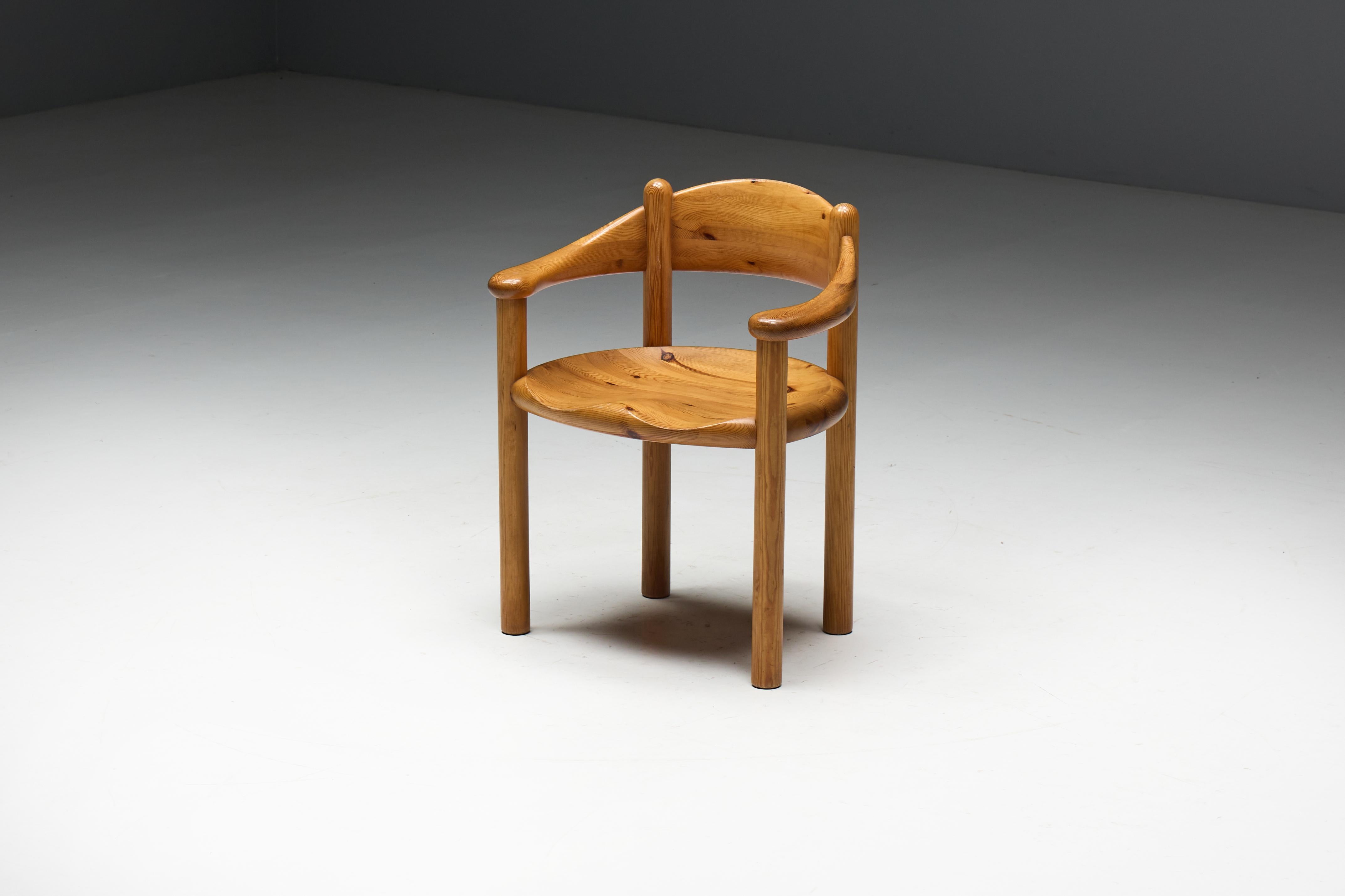Pine Dining Armchairs by Rainer Daumiller for Hirtshals Sawmill, Denmark, 1970s 14