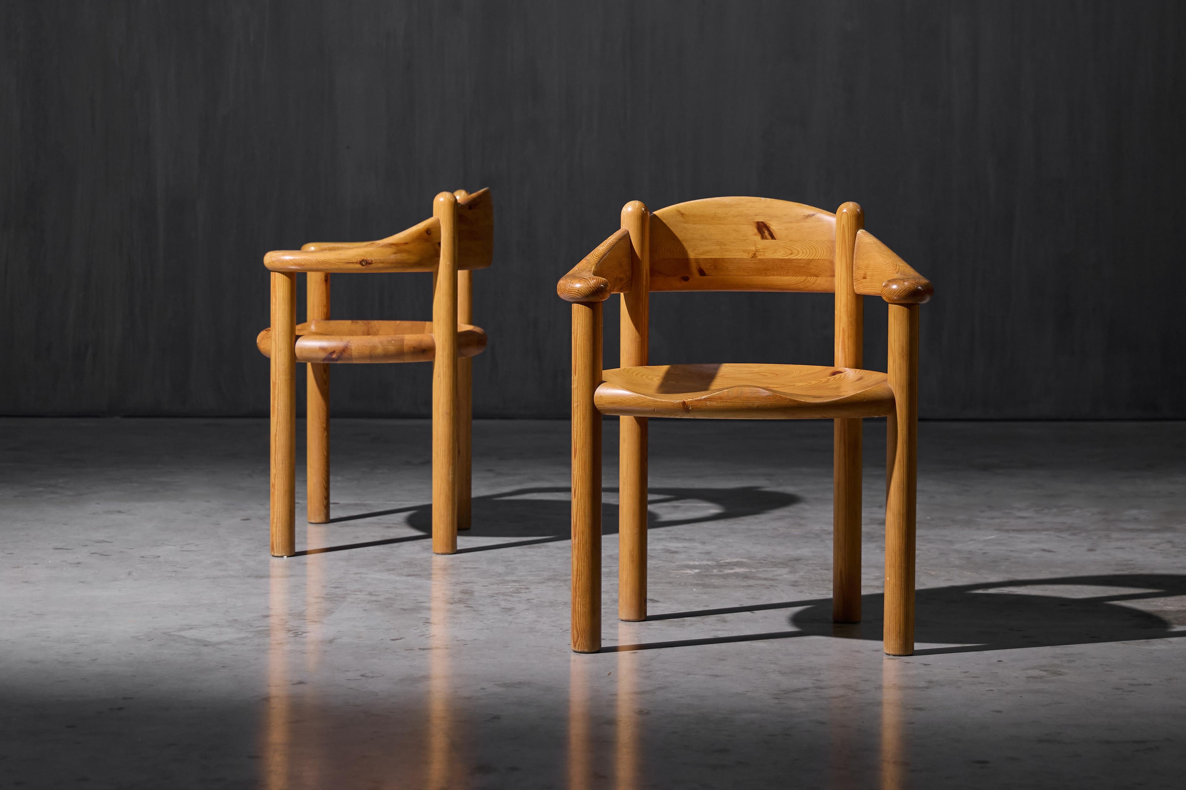 Mid-Century Modern Pine Dining Armchairs by Rainer Daumiller for Hirtshals Sawmill, Denmark, 1970s