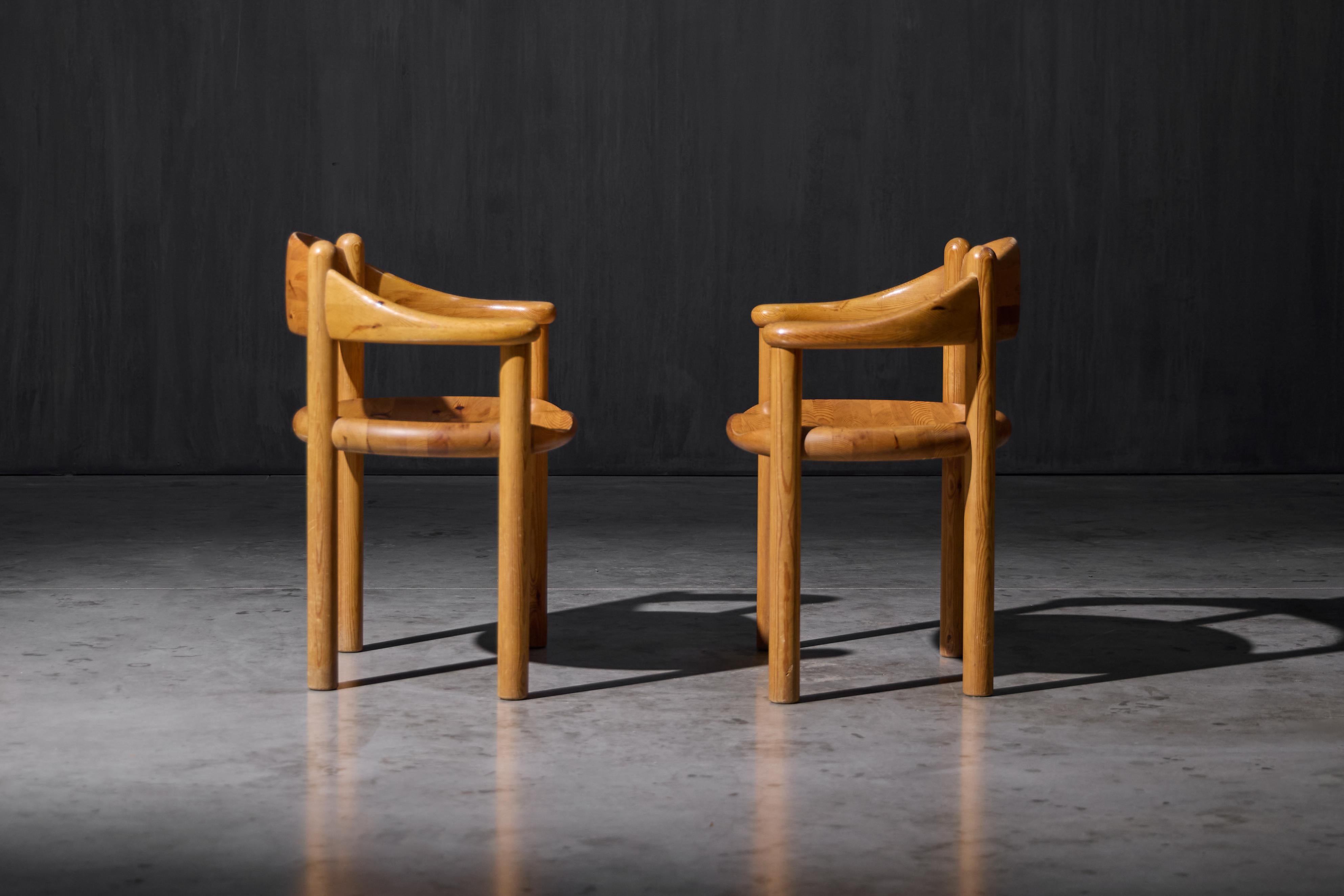 Late 20th Century Pine Dining Armchairs by Rainer Daumiller for Hirtshals Sawmill, Denmark, 1970s