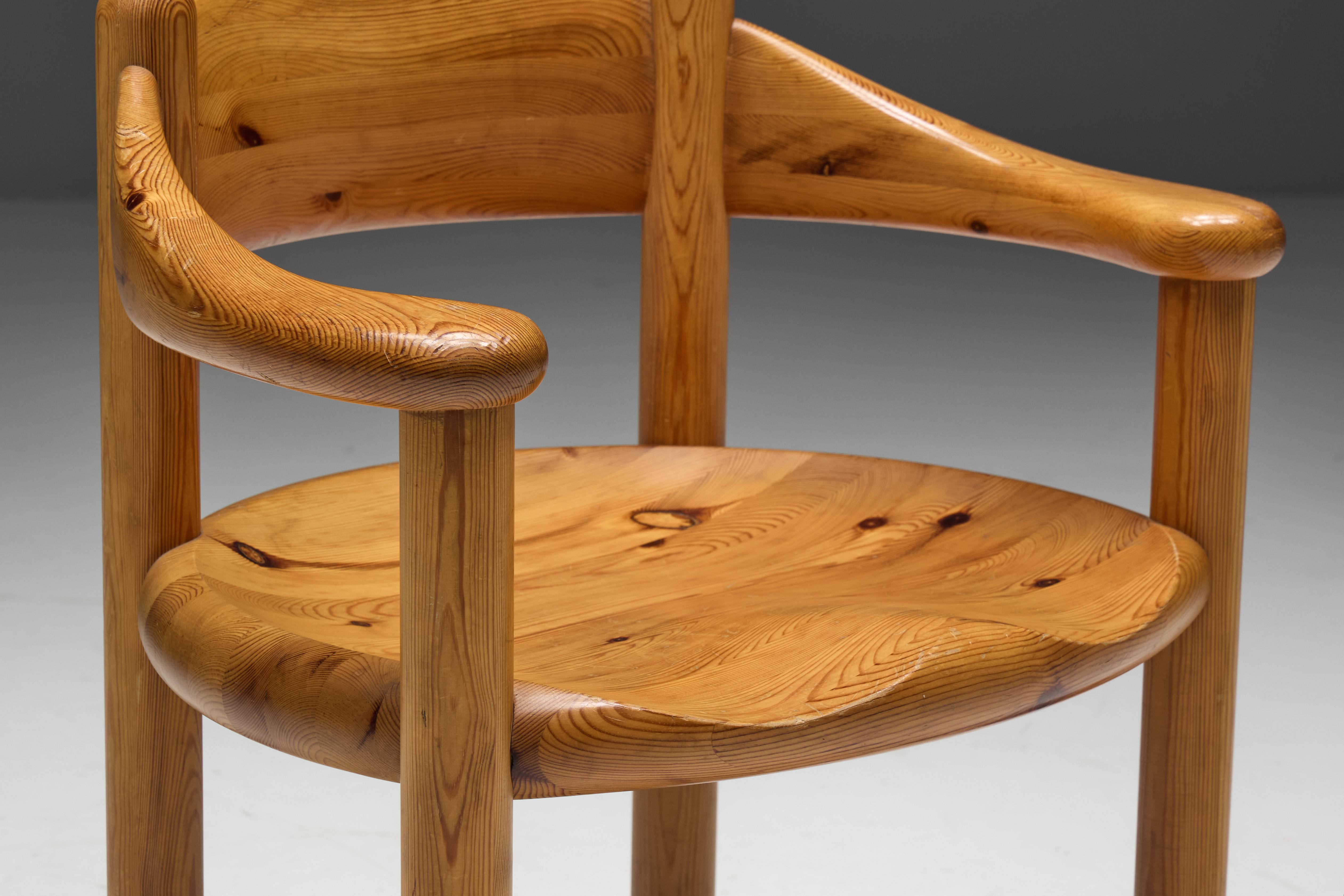 Pine Dining Armchairs by Rainer Daumiller for Hirtshals Sawmill, Denmark, 1970s 8