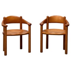 Fauteuils de salle à manger en pin de Rainer Daumiller pour Hirtshals Sawmill, Danemark, 1970