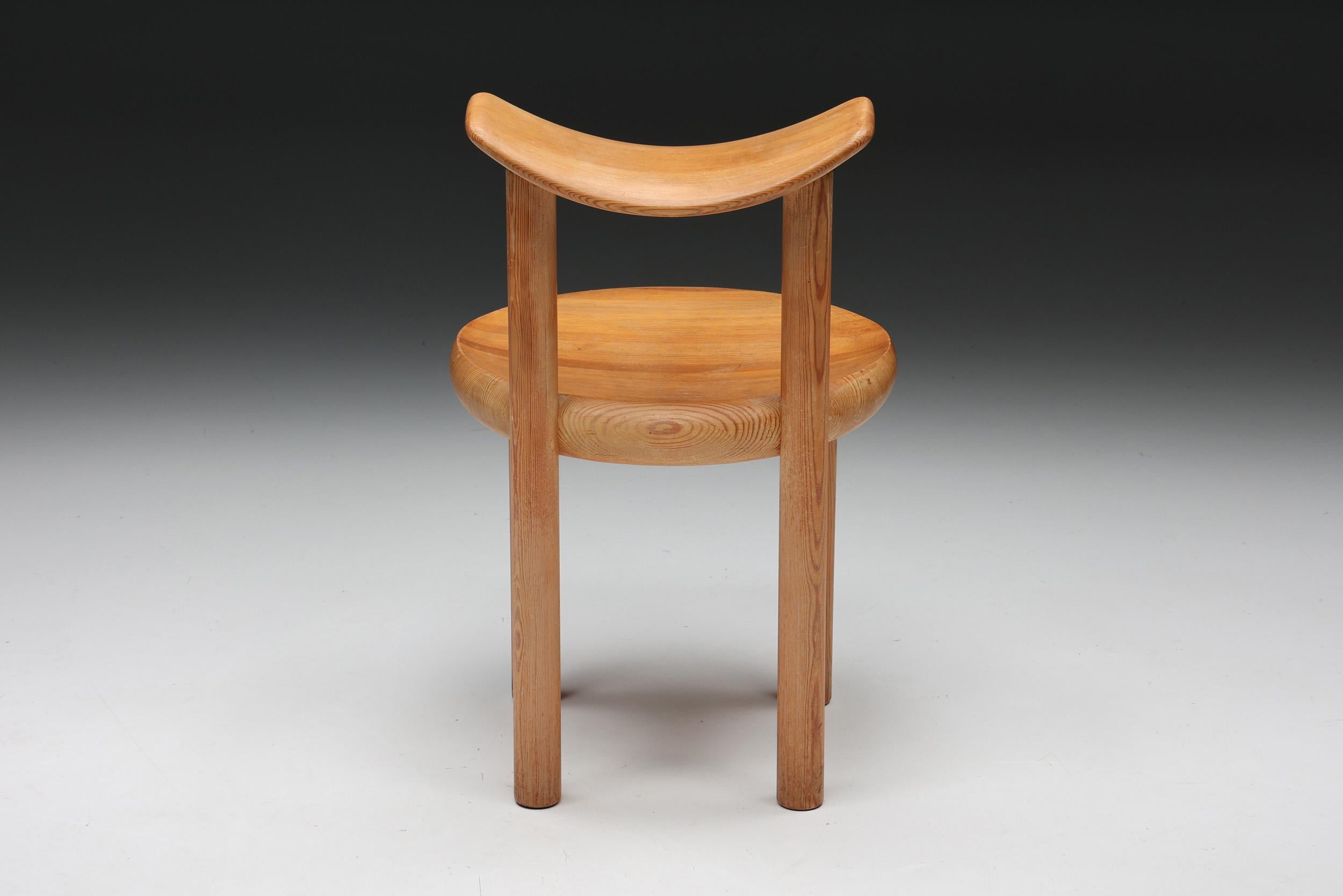 Pine Dining Chair by Rainer Daumiller for Hirtshals Savværk, 1970s 9