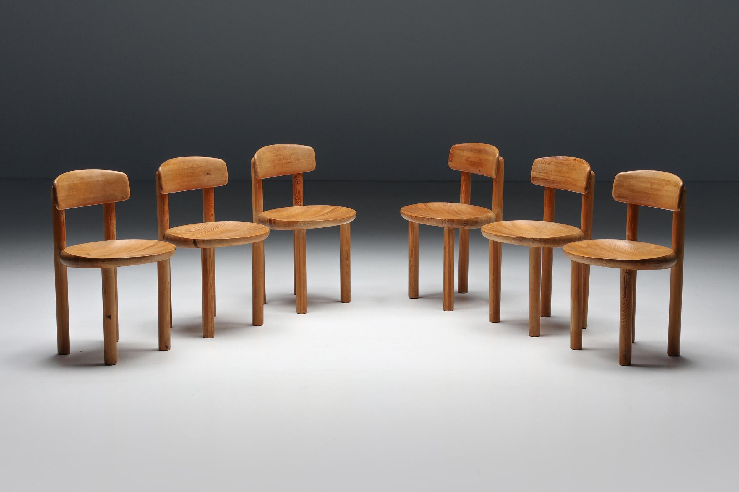 Mid-Century Modern Pine Dining Chair by Rainer Daumiller for Hirtshals Savværk, 1970s