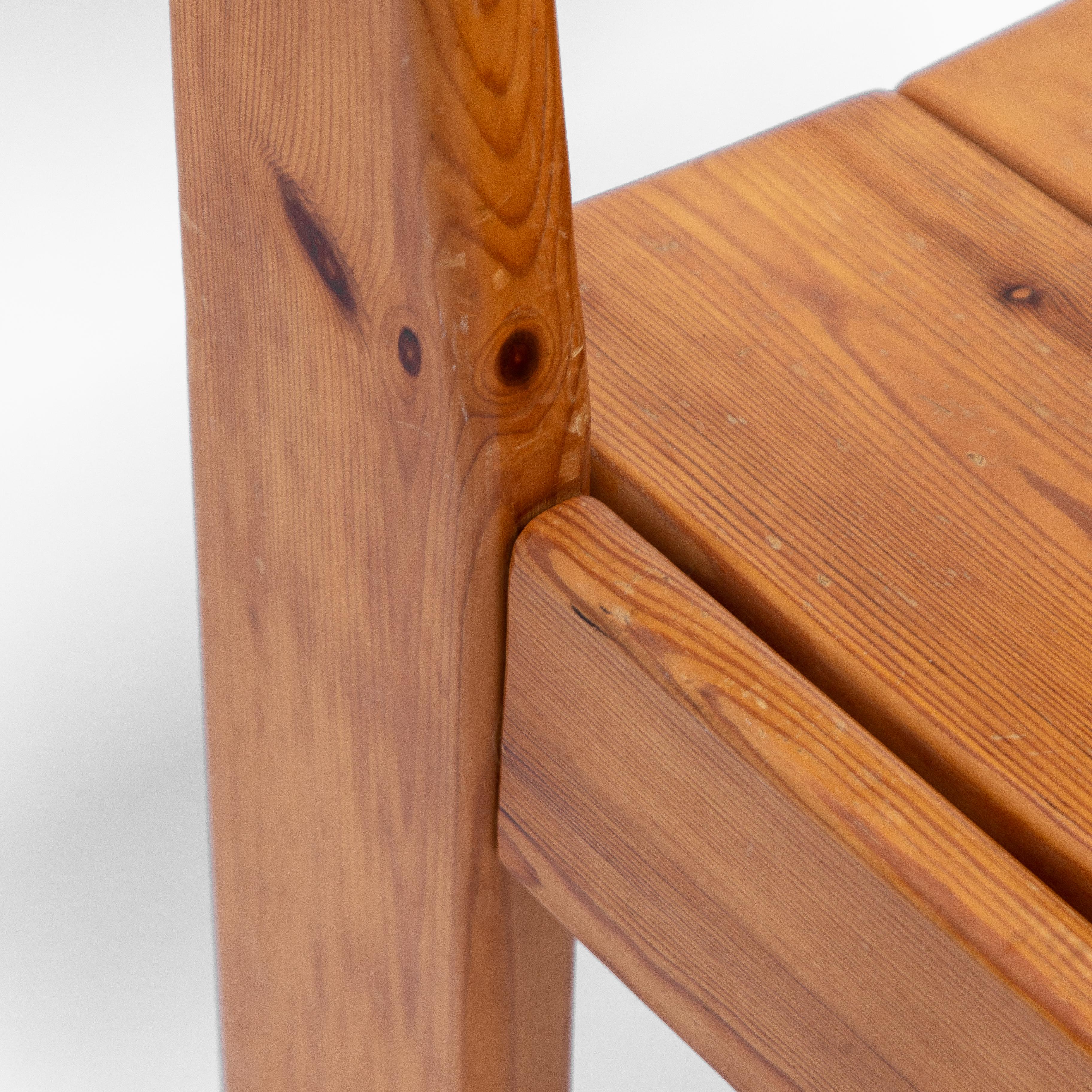 Chaises de salle à manger en pin par Ate Van Apeldoorn, 1970 en vente 2