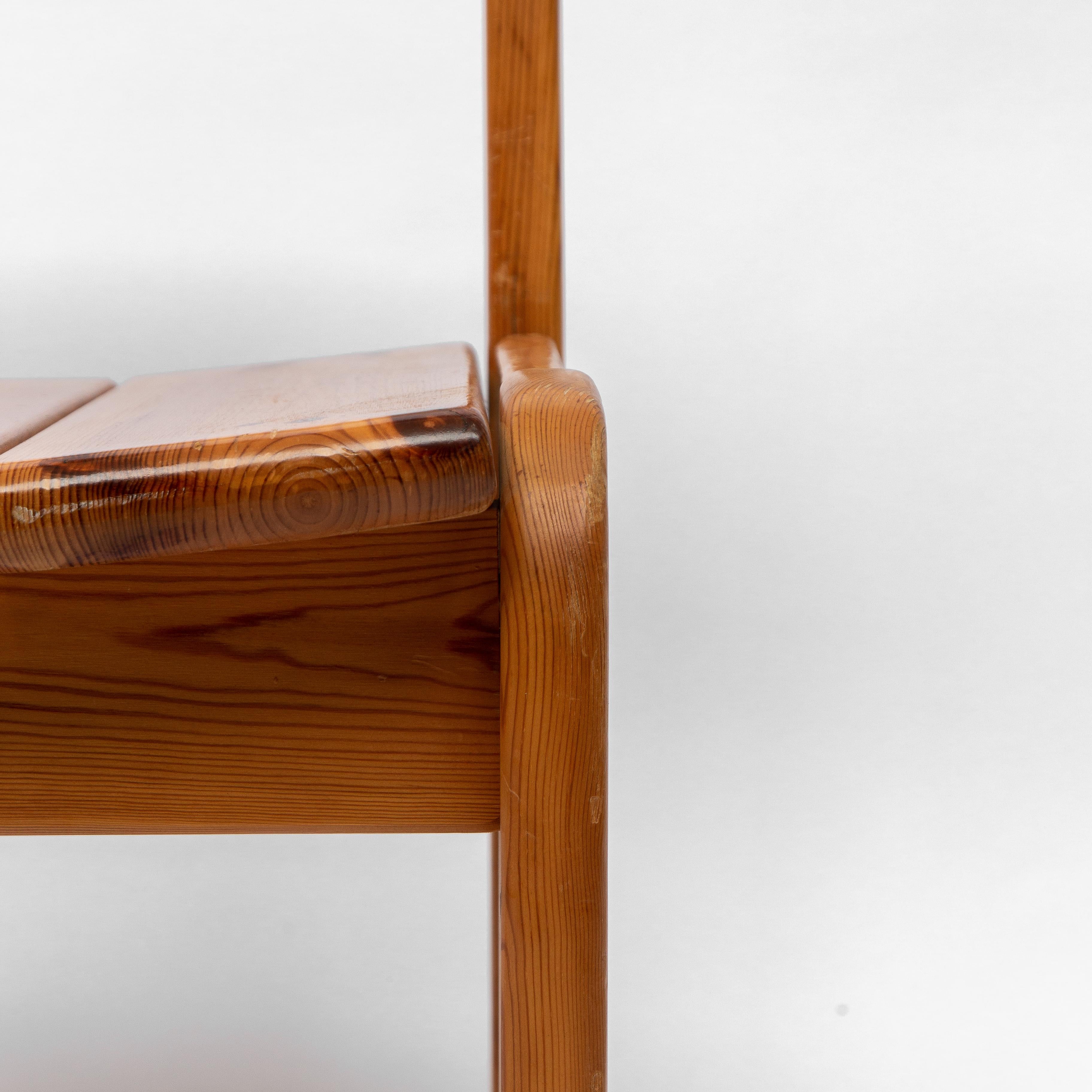 Chaises de salle à manger en pin par Ate Van Apeldoorn, 1970 en vente 4