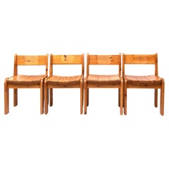 Chaises de salle à manger en pin par Ate Van Apeldoorn, 1970