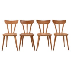 Pine Dining Chairs by Göran Malmvall for Svensk Fur, Set of 4