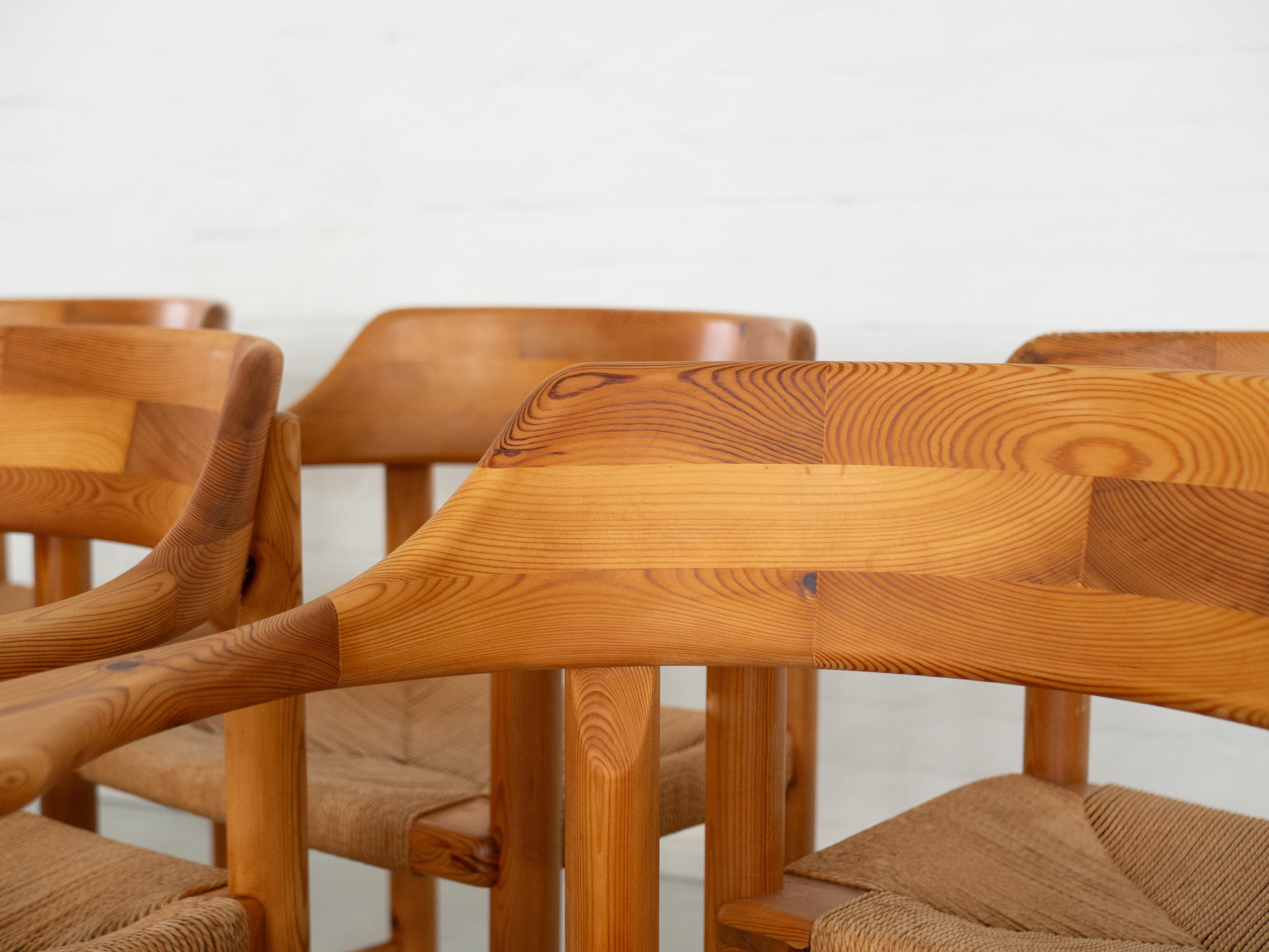 Mid-Century Modern Pine Dining Chairs by Rainer Daumiller for Hirtshals Savvaerk For Sale