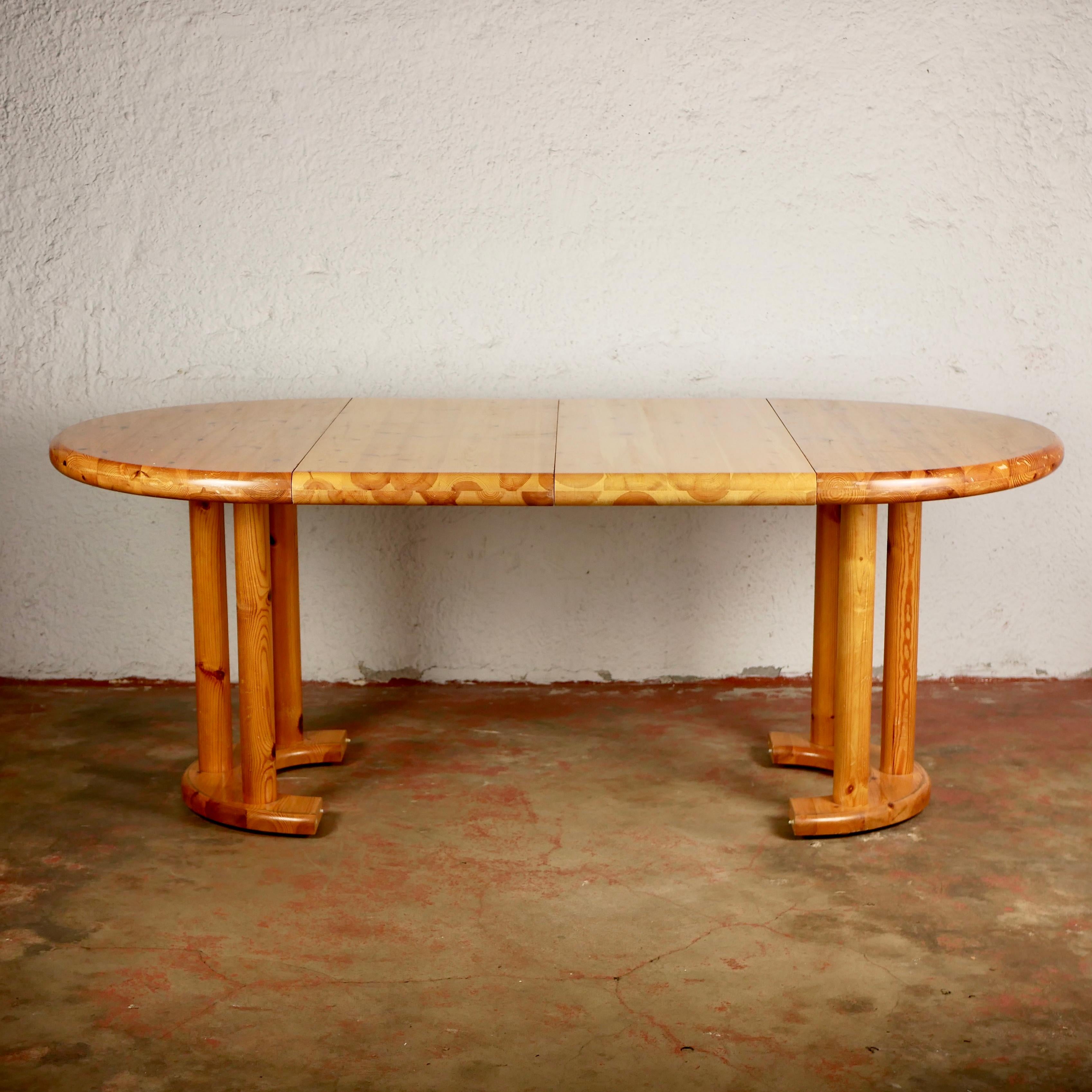Late 20th Century Pine Dining Room Table by Rainer Daumiller for Hirtshals Savværk, Denmark, 1970s