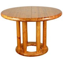 Pine Dining Room Table by Rainer Daumiller for Hirtshals Savværk, Denmark, 1970s