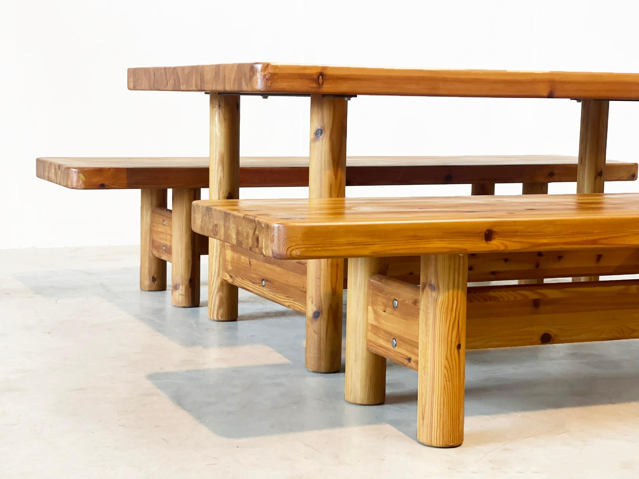 Pine dining set by Knud Friis & Elmar Moltke Nielsen for Friis & Moltke For Sale 4