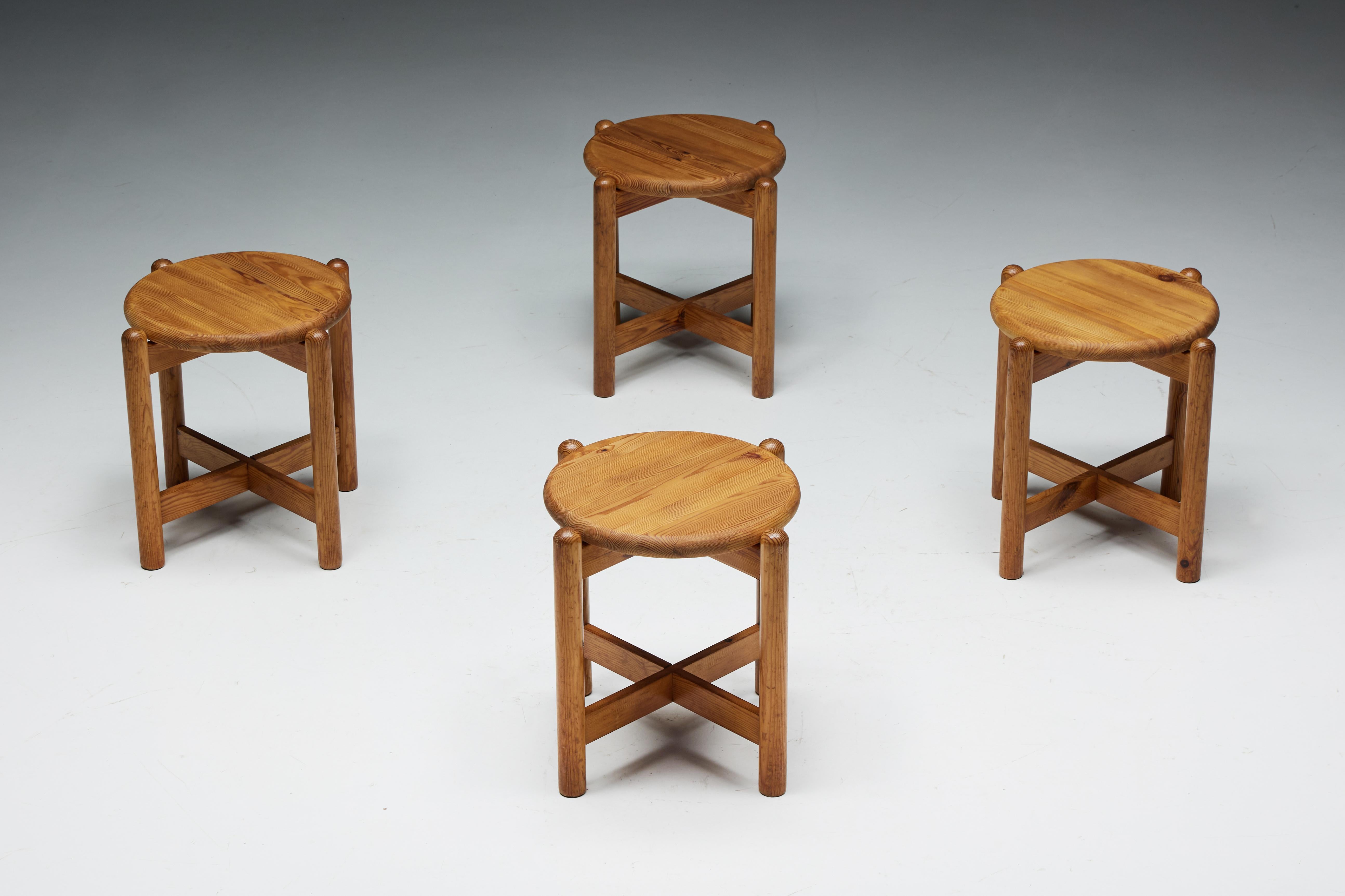 Pine Dining Set by Rainer Daumiller, Denmark, 1970s For Sale 7