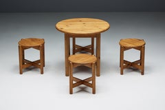 Pine Dining Set by Rainer Daumiller, Denmark, 1970s
