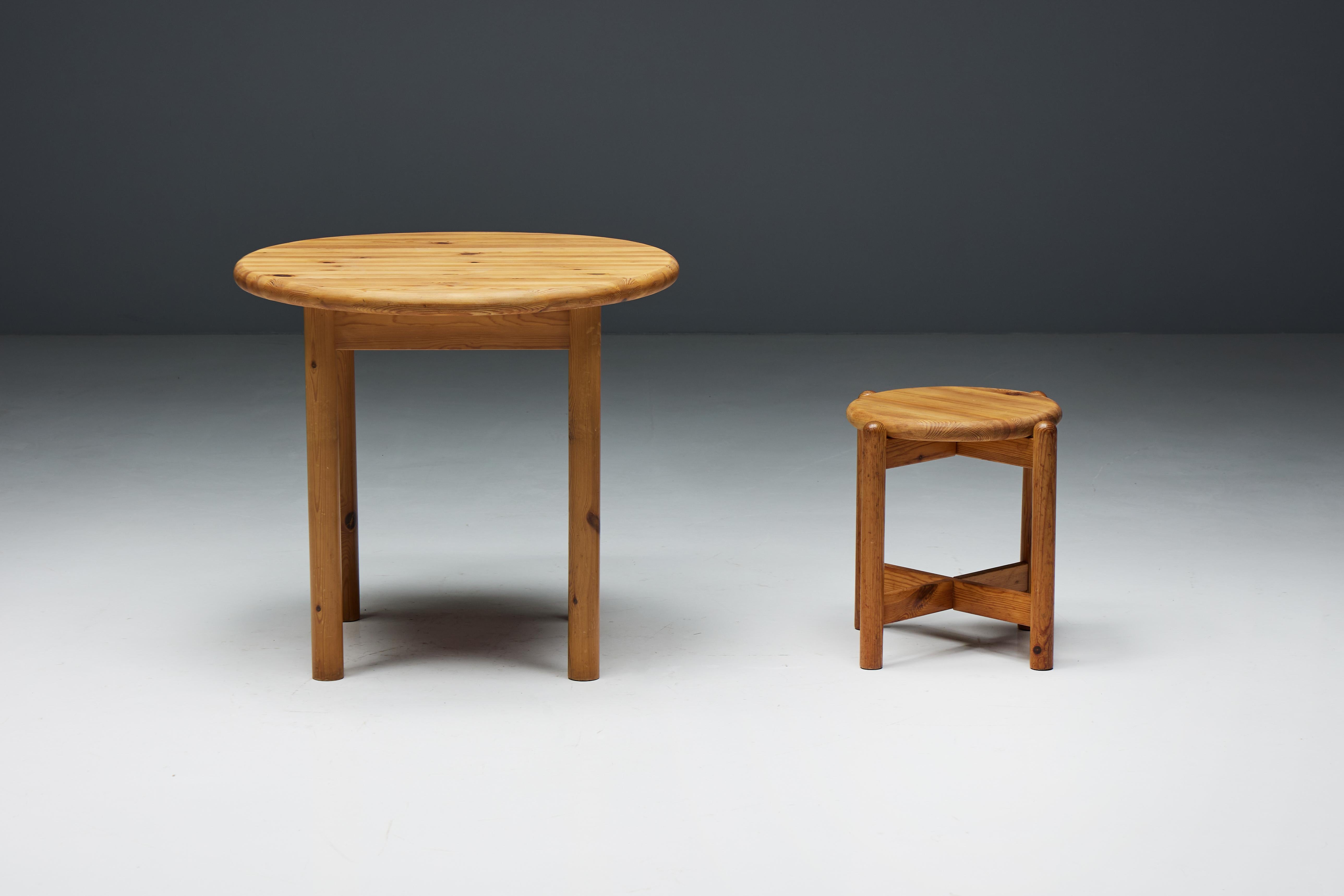 Late 20th Century Pine Dining Set by Rainer Daumiller, Denmark, 1970s For Sale