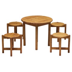 Pine Dining Set by Rainer Daumiller, Denmark, 1970s