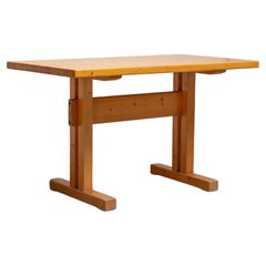 Pine Dining Table by Charlotte Perriand, Les Arcs, France
