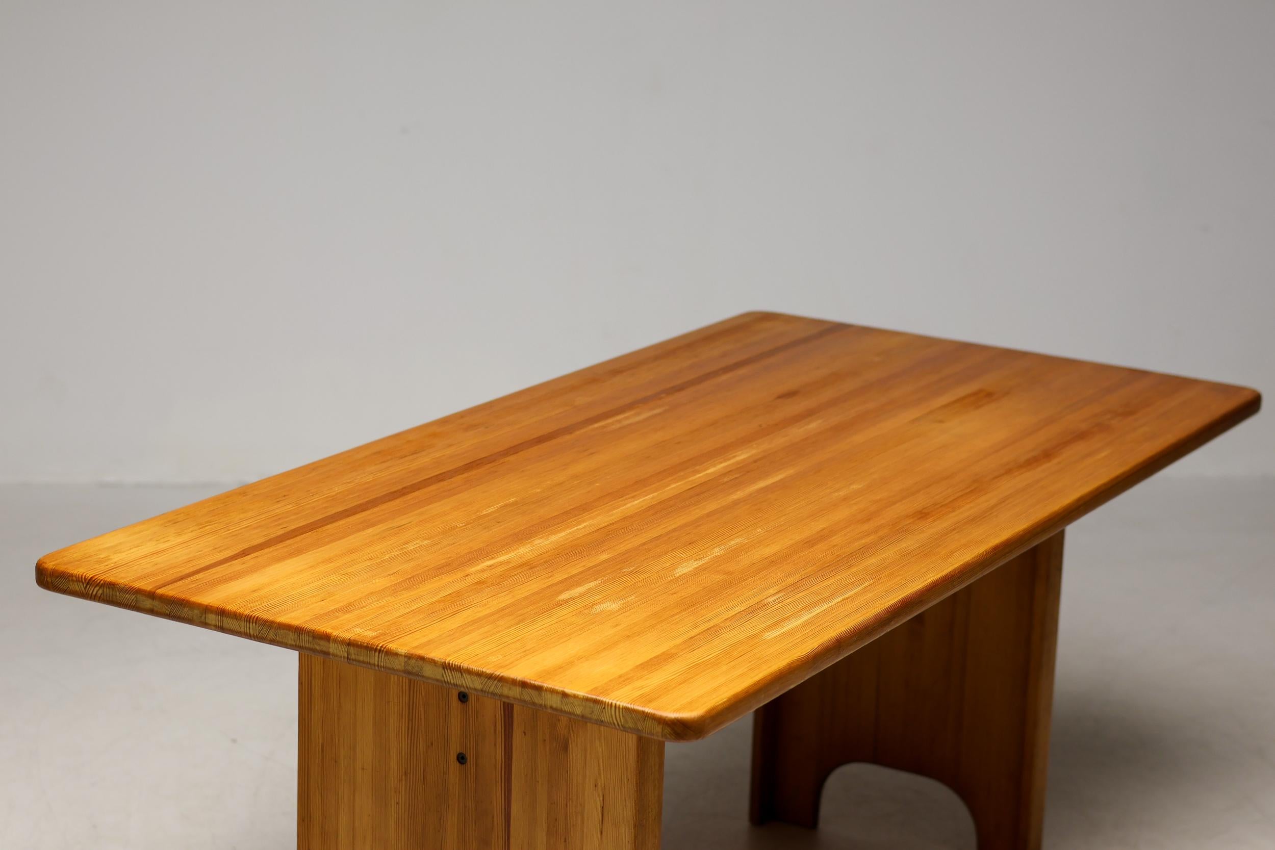 Pine Dining Table by Yngve Ekström for Swedese, Sweden, 1960s en vente 1