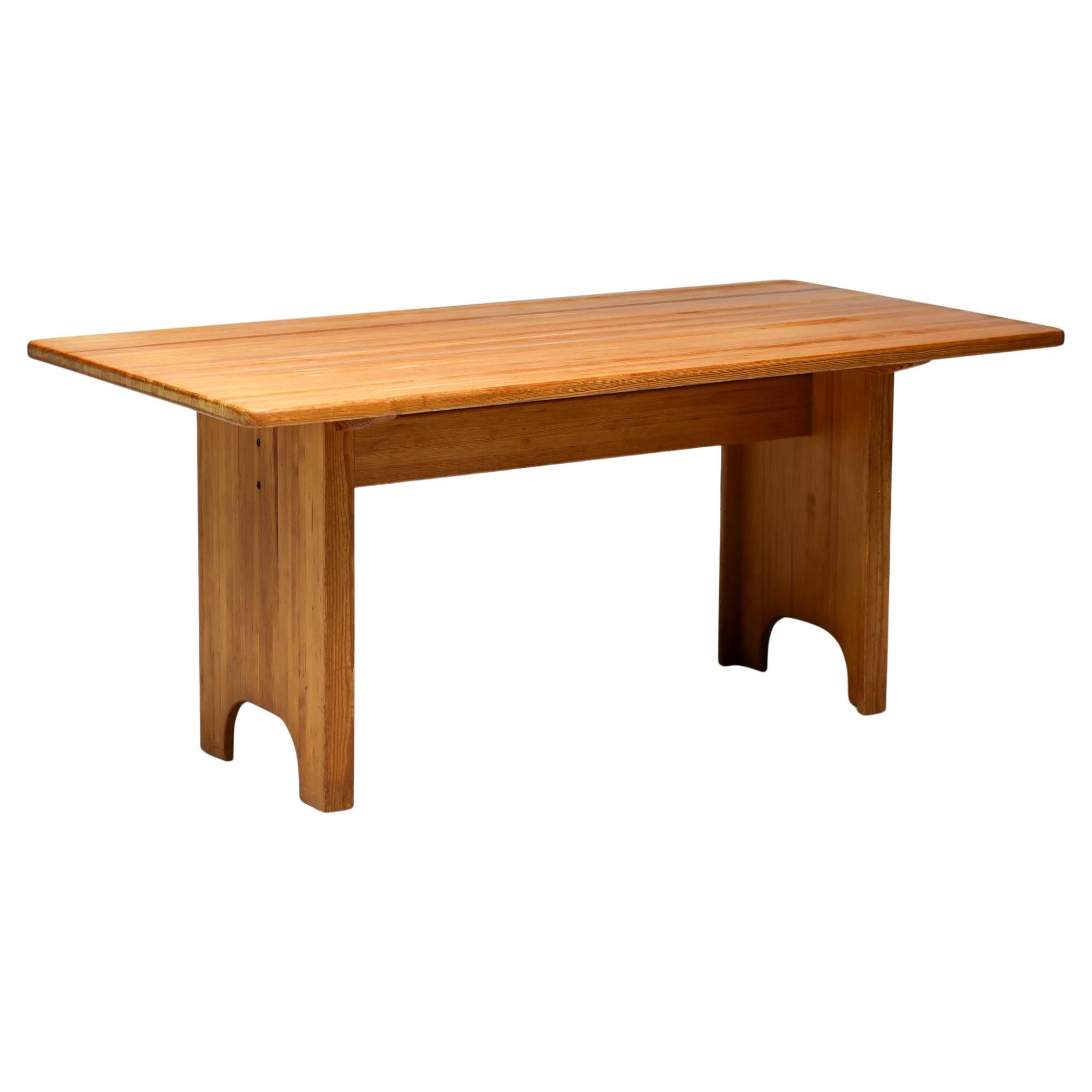 Pine Dining Table by Yngve Ekström for Swedese, Sweden, 1960s en vente