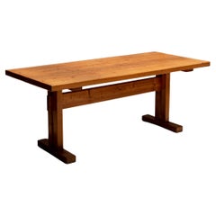 Pine Dining Table, Charlotte Perriand for Les Arcs, 1970s