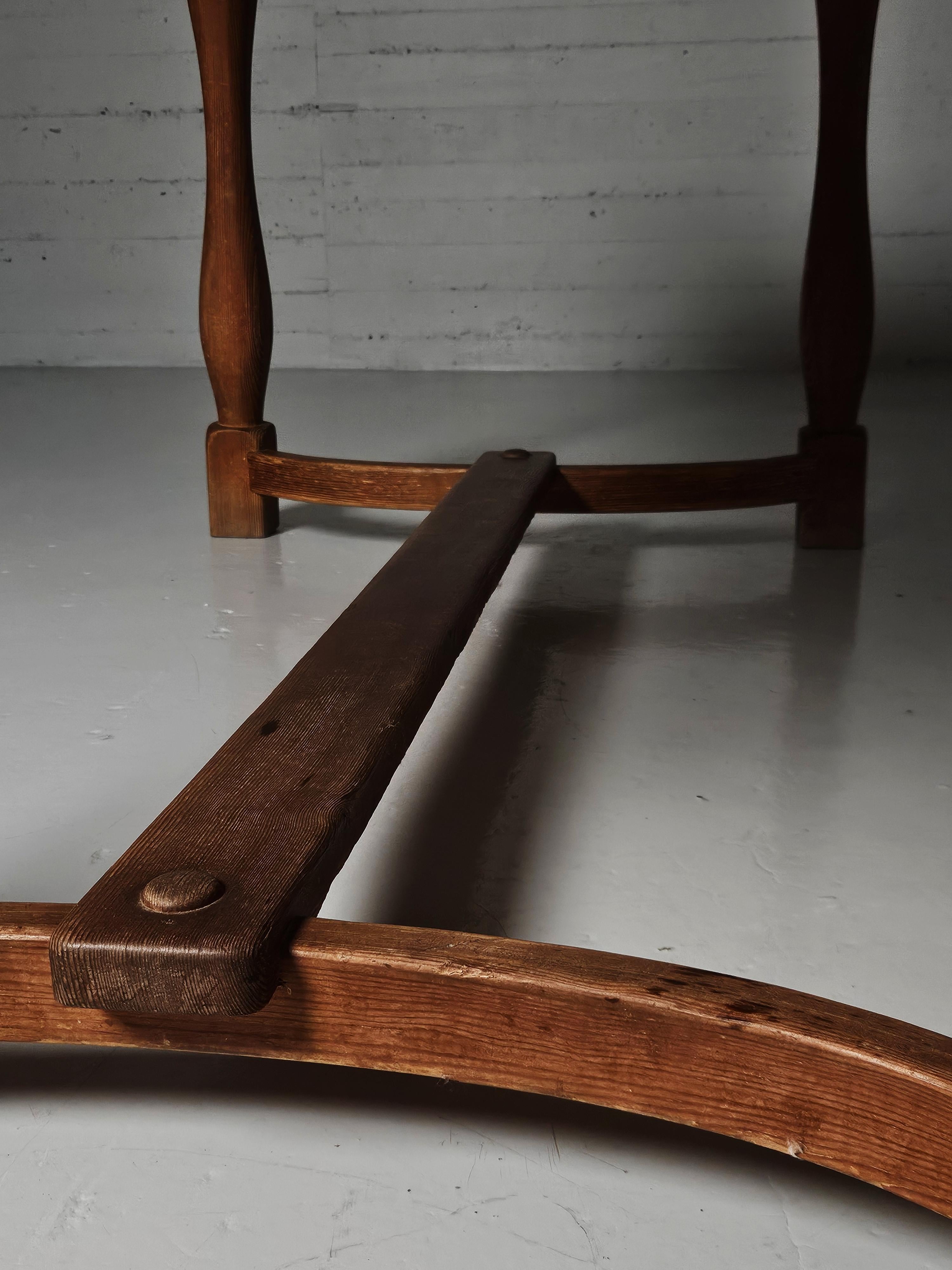 Table de salle à manger Hytte par Nordiska Kompaniet, Suède, années 1940 en vente 4