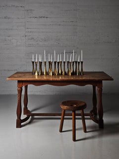 Pine dining table "Hytte" by Nordiska Kompaniet, Sweden, 1940s