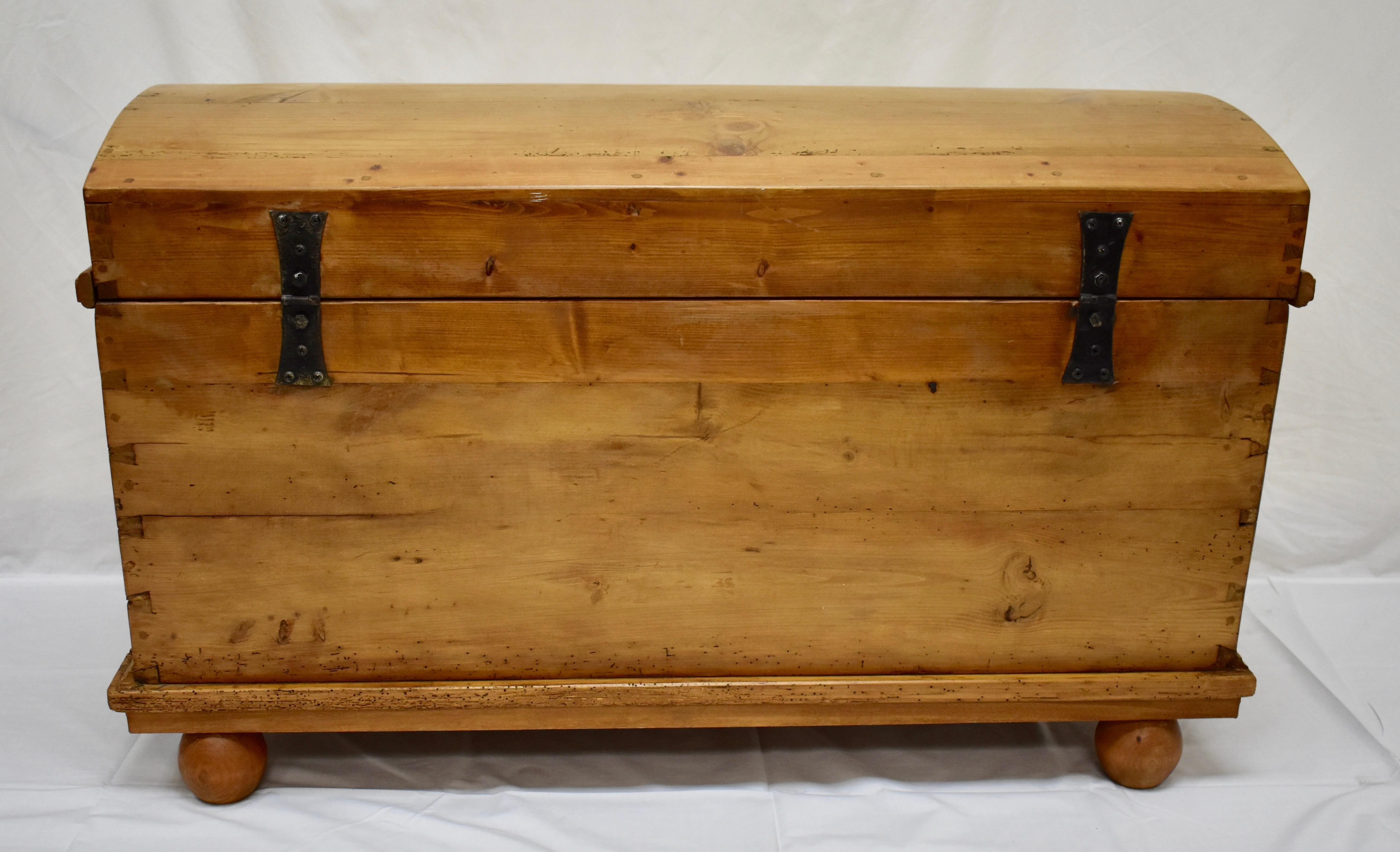 Pine Dome-Top Trunk or Blanket Chest 5