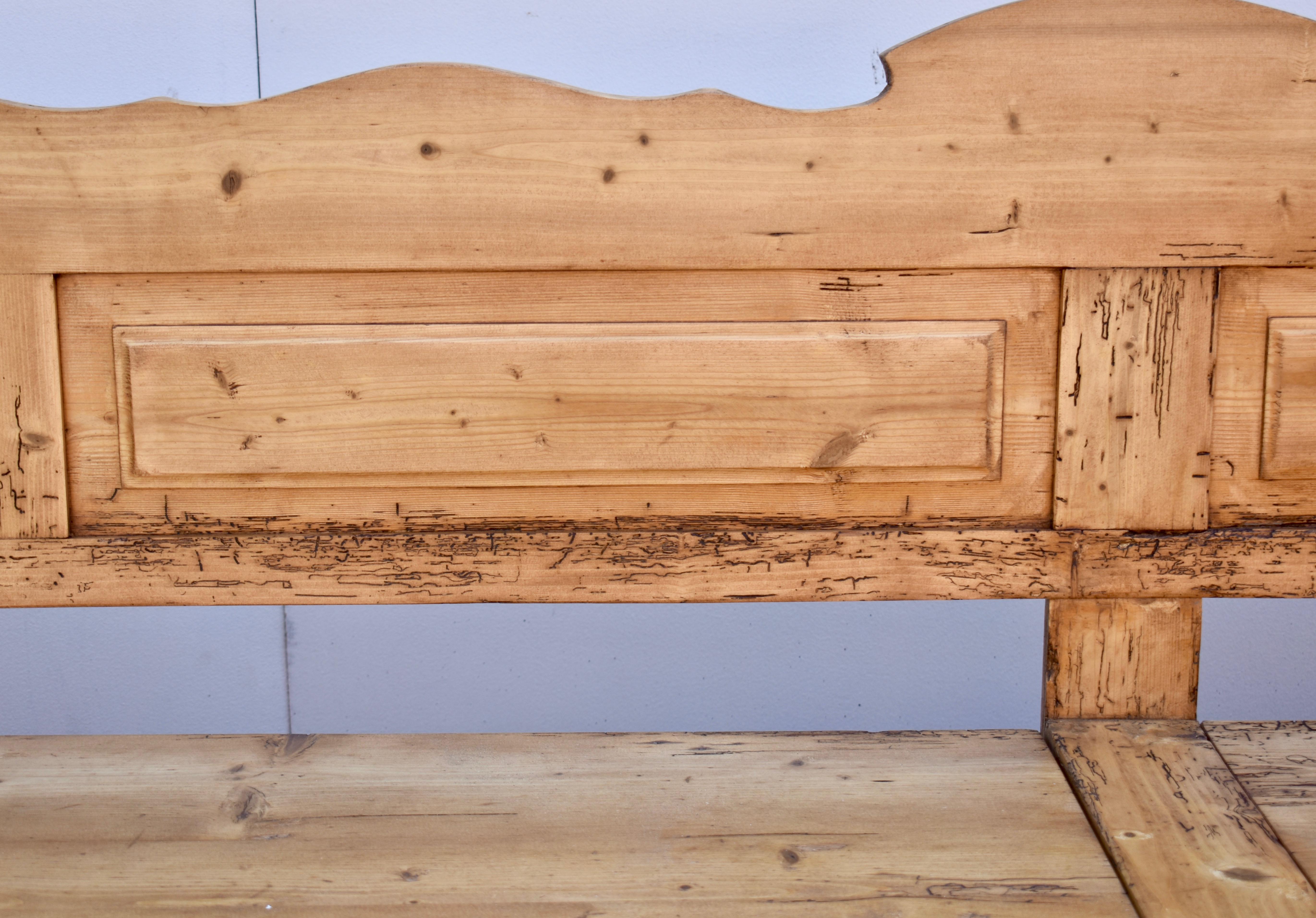 Country Pine Double Storage Bench For Sale