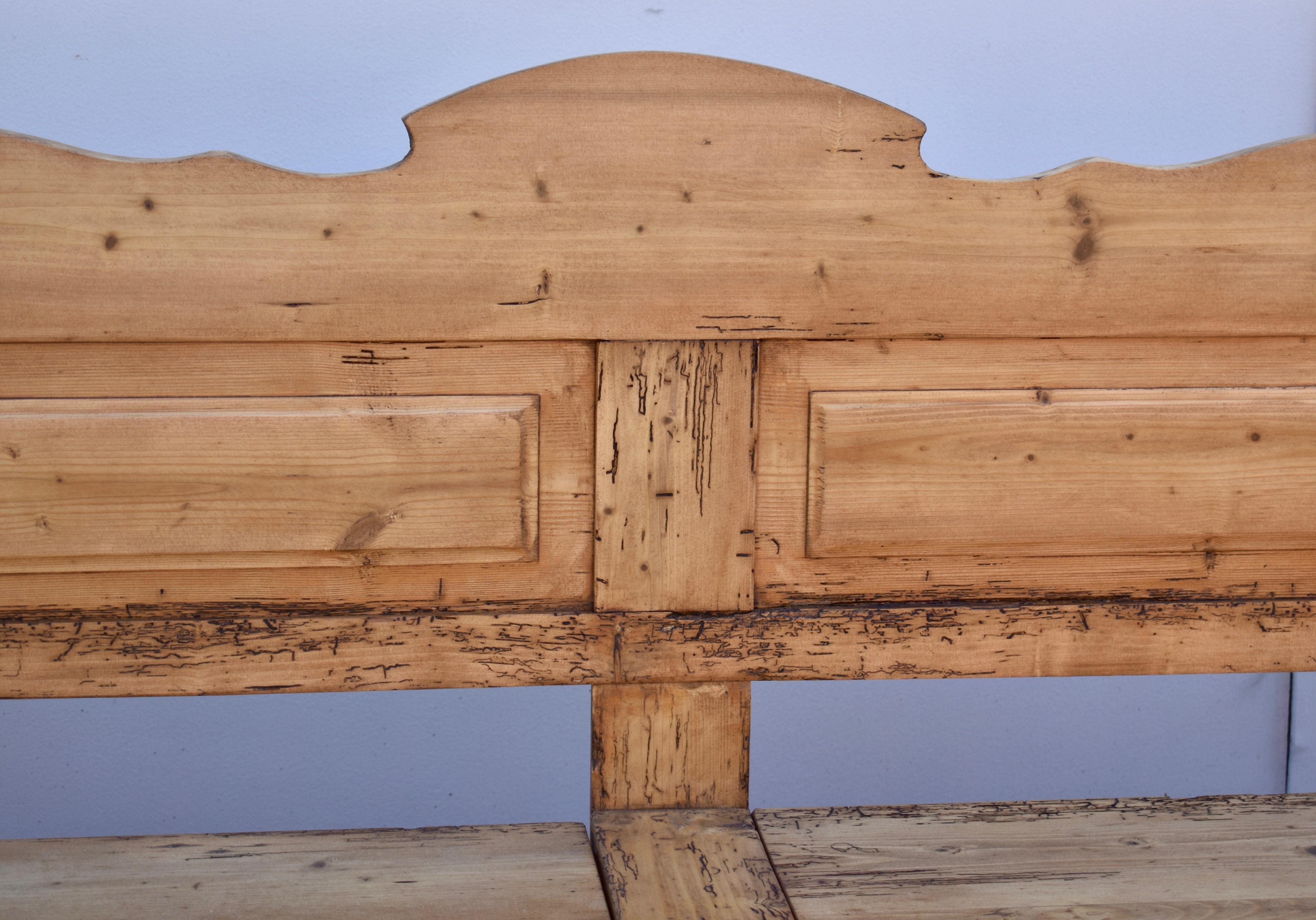 Hungarian Pine Double Storage Bench For Sale