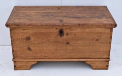 Pine Dovetailed Blanket Chest with Bracket Feet