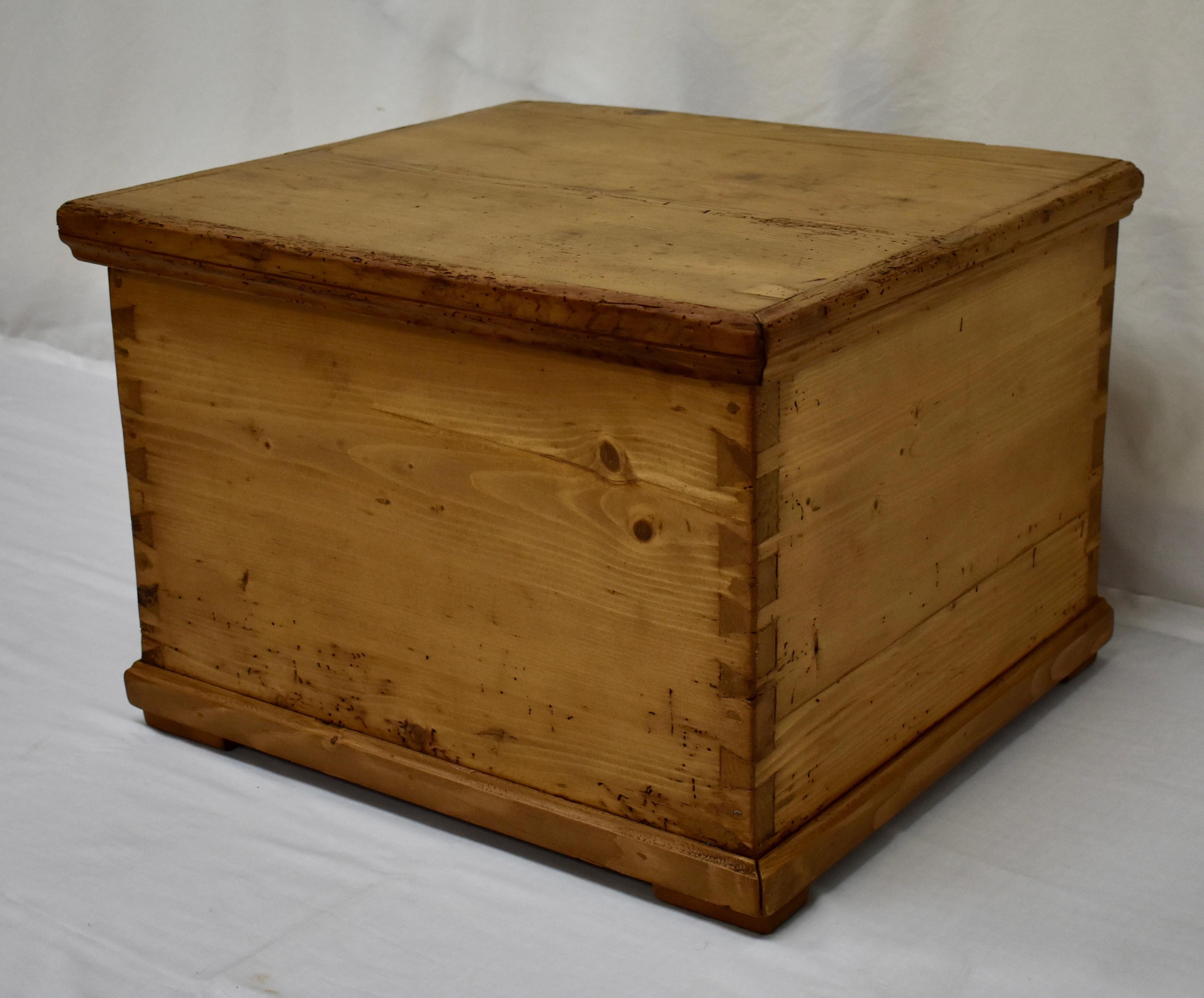 Polished Pine Dovetailed Box