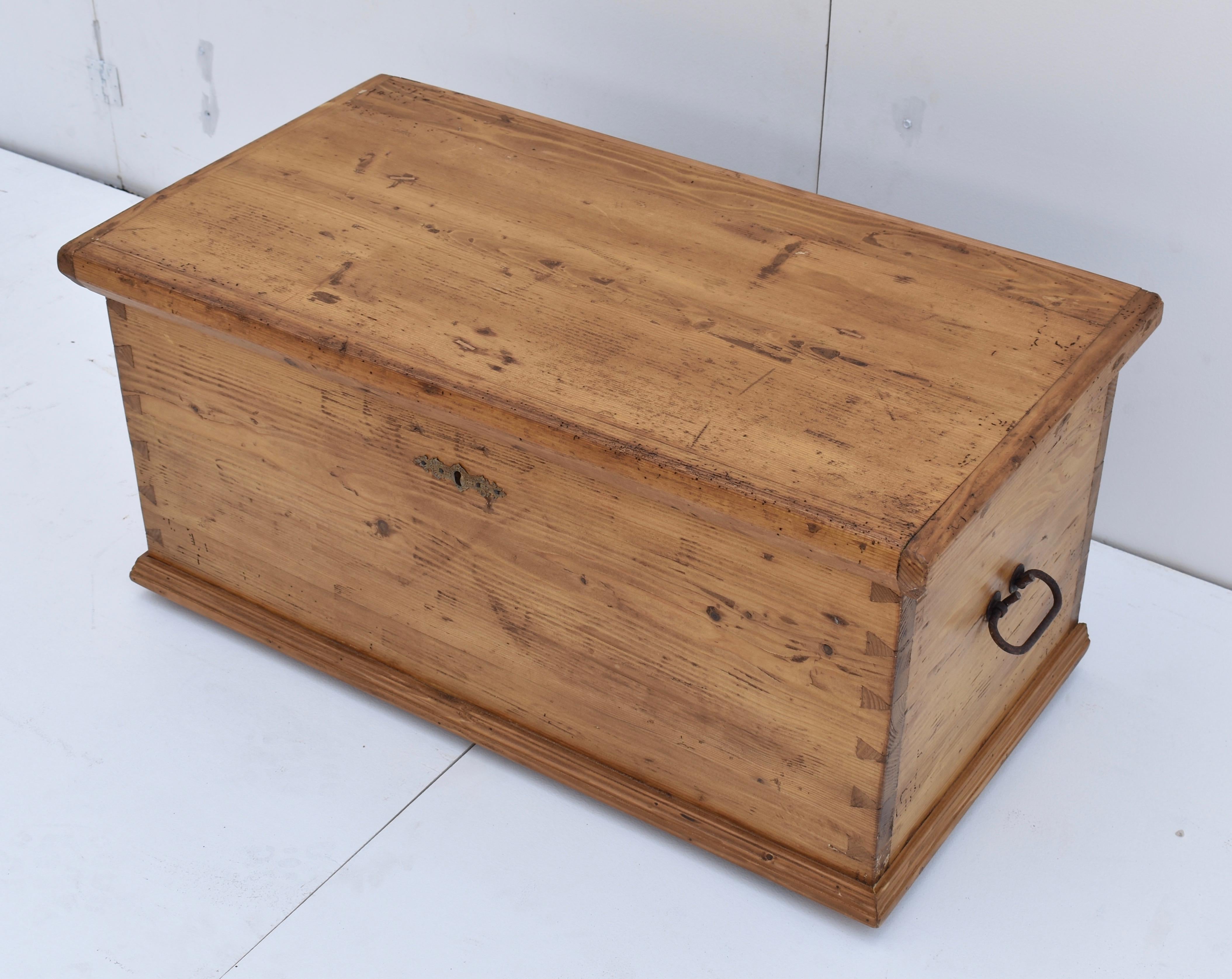 Hungarian Pine Dovetailed Trunk or Blanket Chest