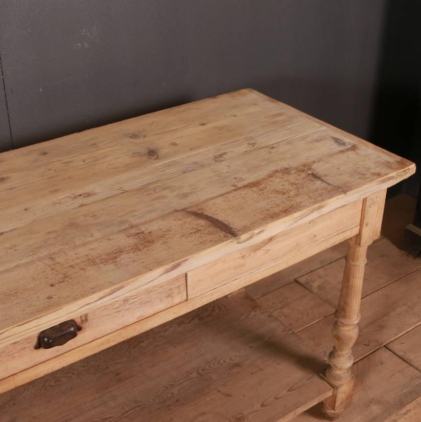 19th Century Pine Drapers Table