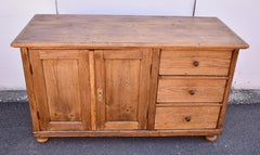 Pine Dresser Base with Two Doors and Three Drawers