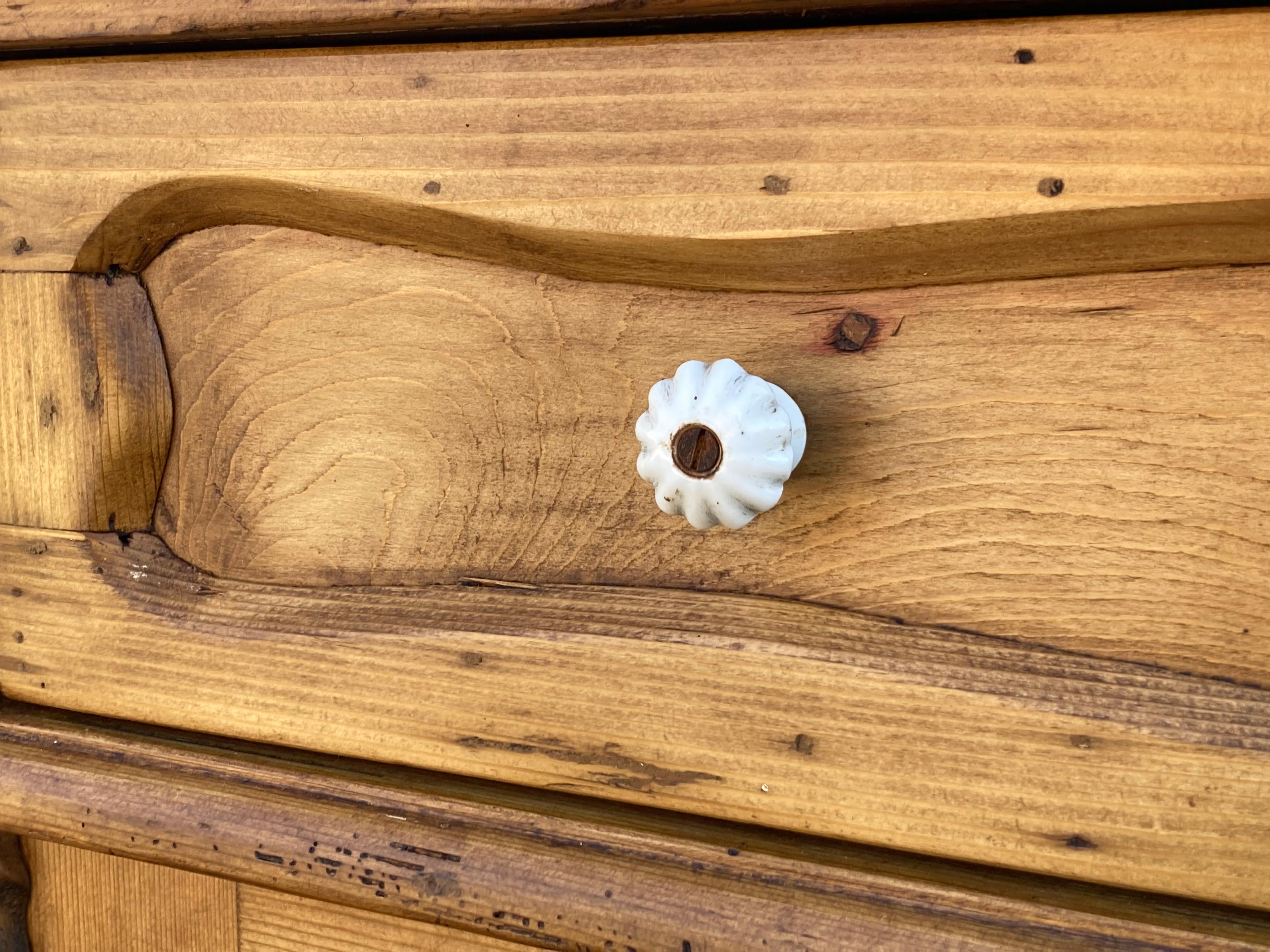 Pine Dresser Base with Two Doors and Two Drawers For Sale 2