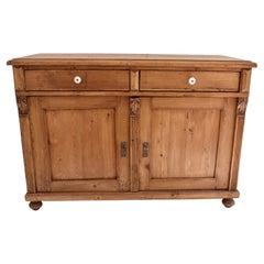 Pine Dresser Base with Two Doors and Two Drawers