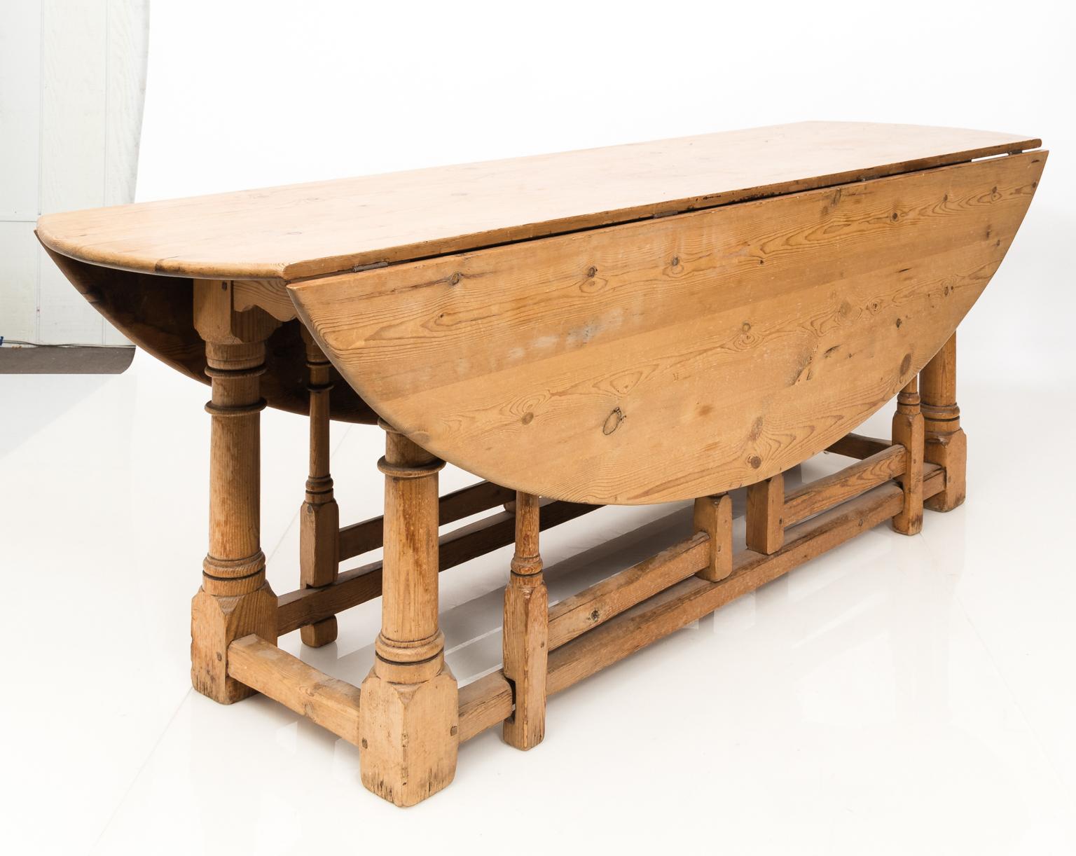 Pine Drop-Leaf Dining Table 4