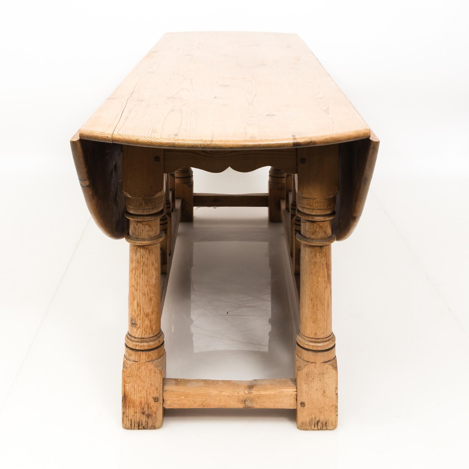 Pine Drop-Leaf Dining Table 5